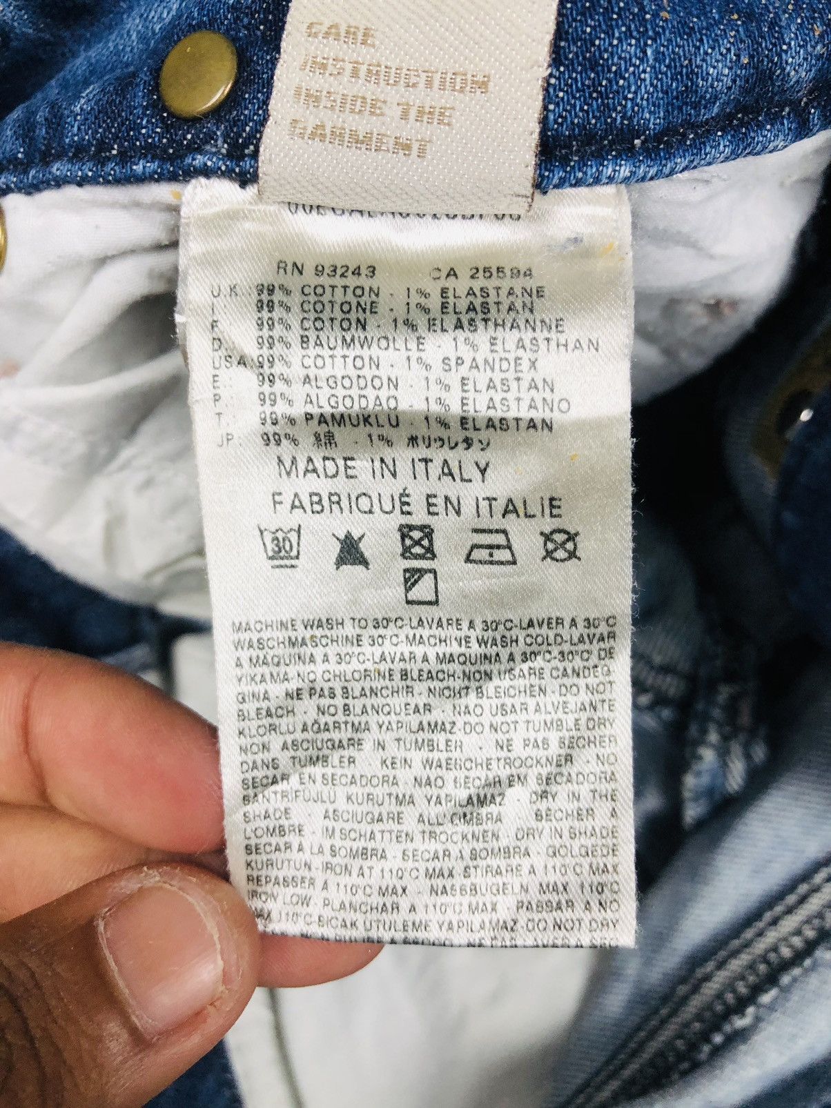 Diesel Diesel Industry Distress Jeans (35) Size US 27 - 17 Thumbnail