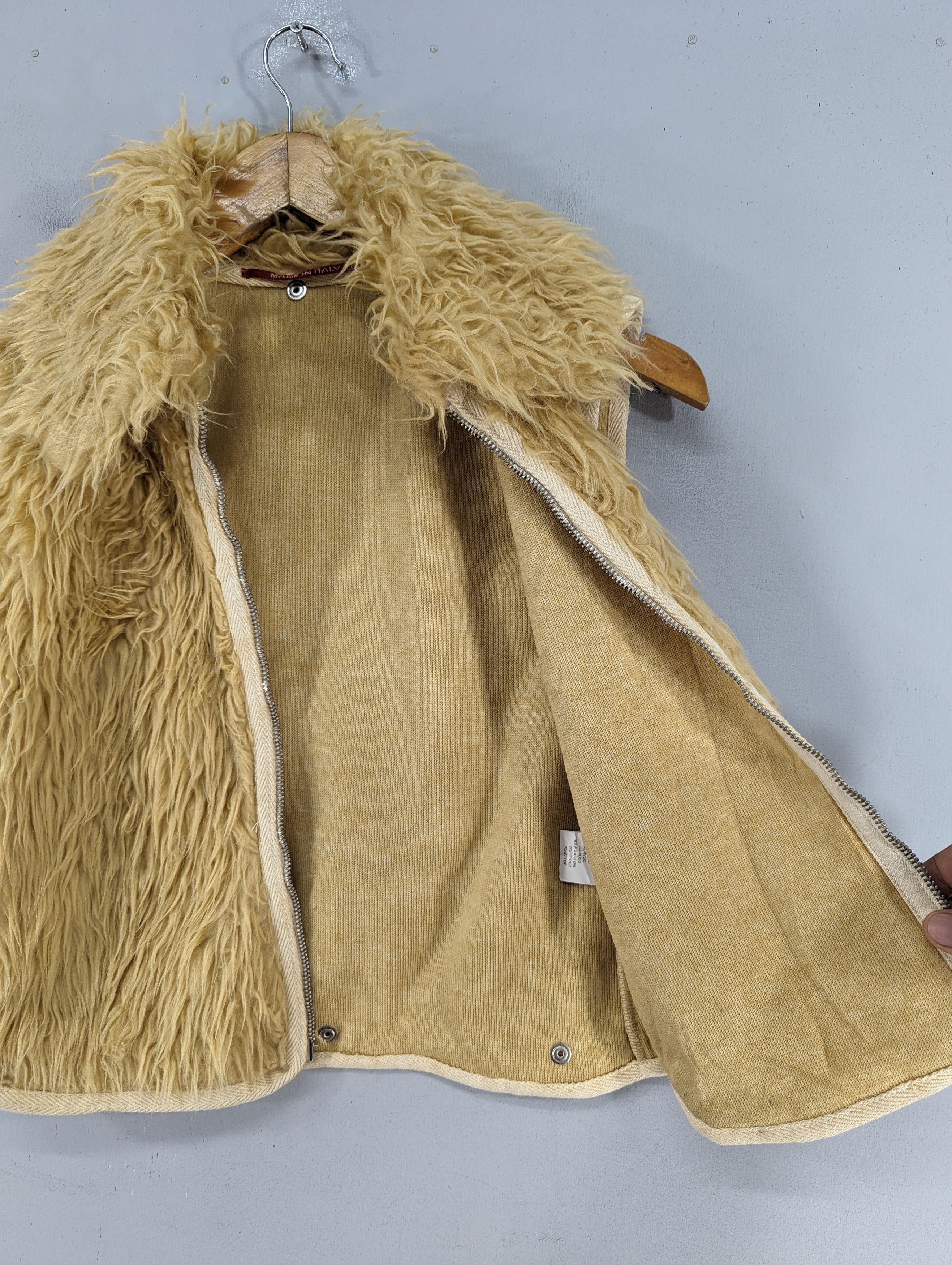Other RA-RE Italy Faux Fur Zip Vest Jacket Size M / US 6-8 / IT 42-44 - 10 Thumbnail