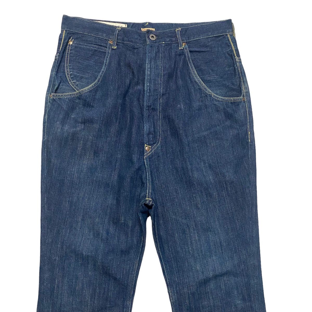 Kapital Kapital No.2 Denim Drop Crotch Jeans Buckle Back Size US 33 - 4 Thumbnail