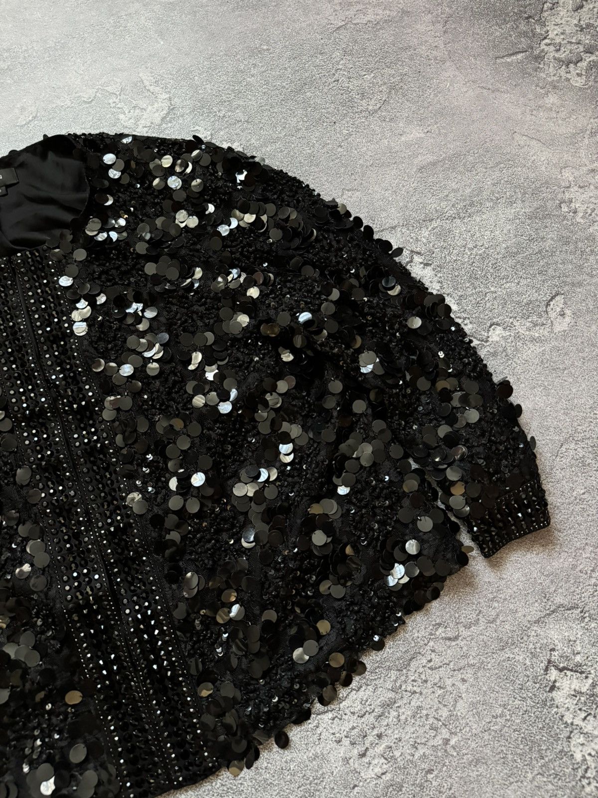 St. John × Vintage ST. JOHN size12 hand beading rhinestones blazer jacket 00s Size XL / US 12-14 / IT 48-50 - 4 Thumbnail