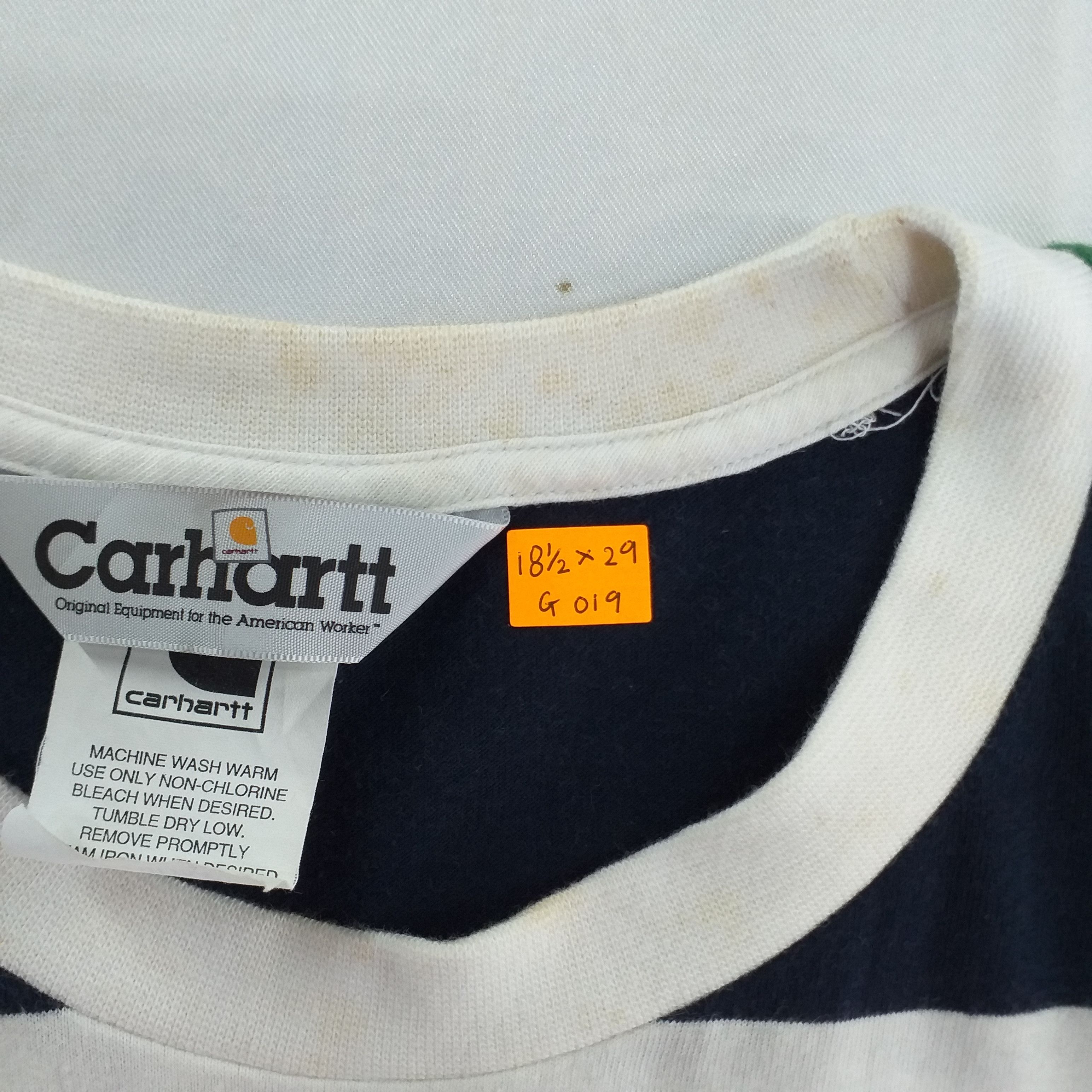 Carhartt Carhartt Single Pocket Stripes Medium T Shirt G019 Size US M / EU 48-50 / 2 - 4 Thumbnail