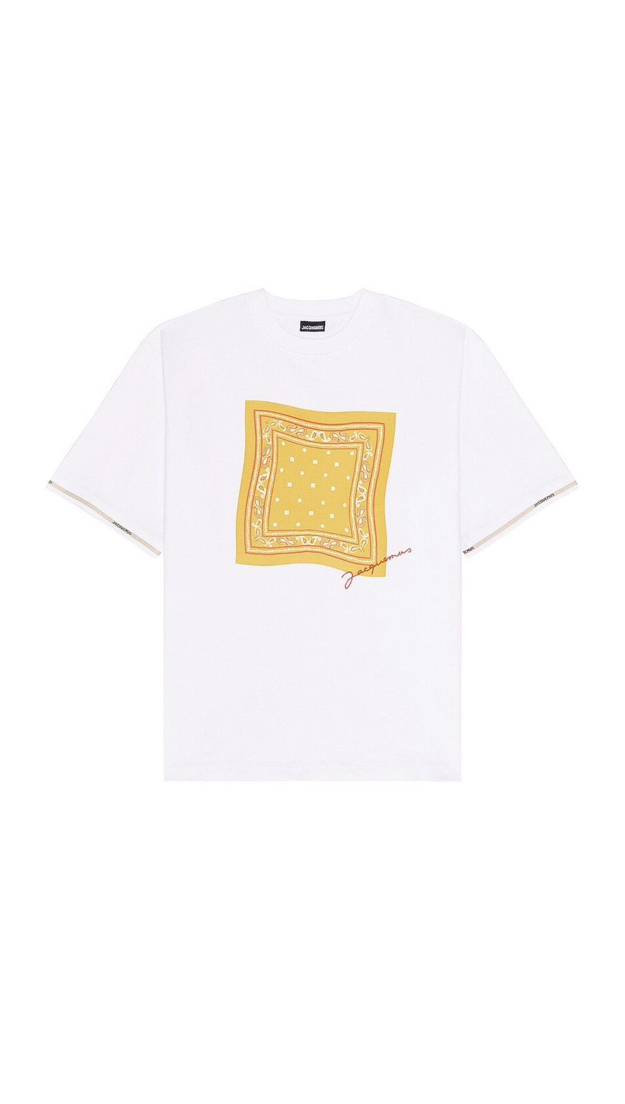 Jacquemus Le Tshirt Toalha in Print Bandana White Size US S / EU 44-46 / 1 - 1 Thumbnail