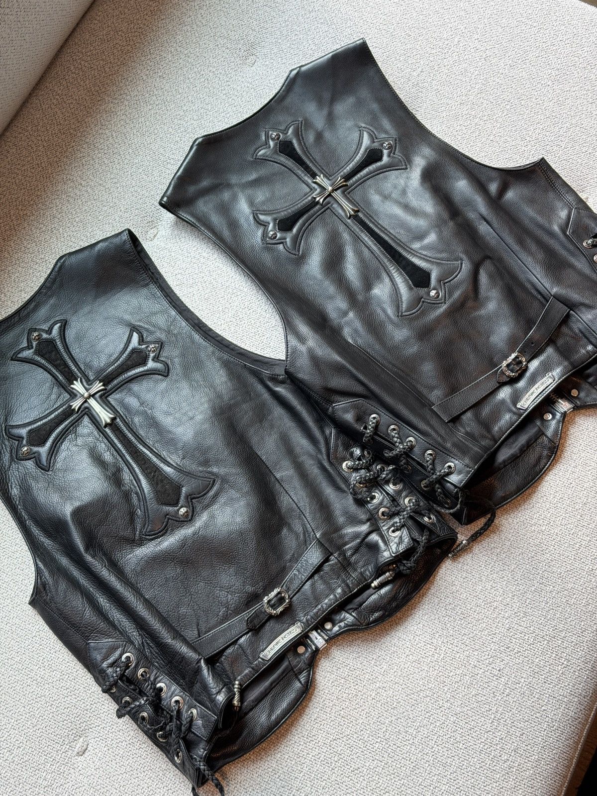 Chrome Hearts Chrome Hearts Cross Leather Vest Size US M / EU 48-50 / 2 - 9 Thumbnail
