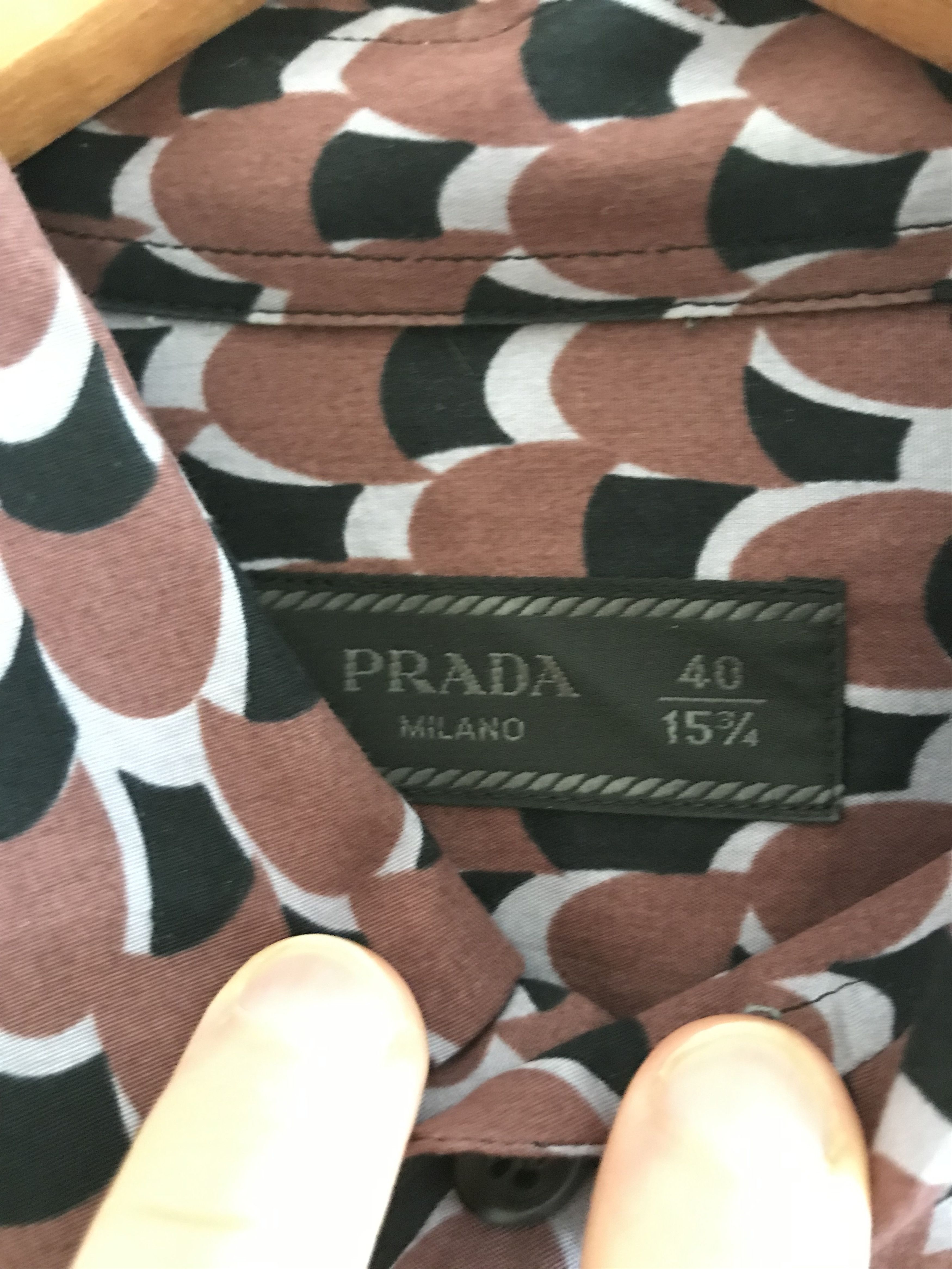 Prada Prada shirt retro futuristic pattern aw16 Size US M / EU 48-50 / 2 - 2 Thumbnail