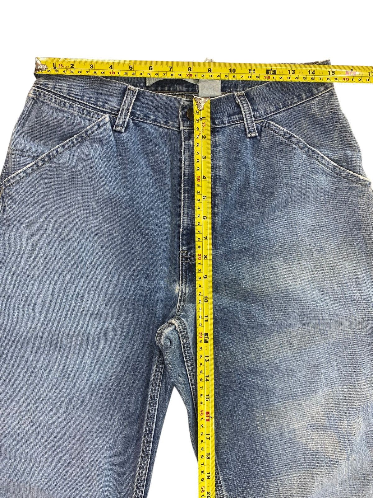Japanese Brand Japanese Brand Faded awash Carpenter Style Wide Leg Jean Size US 30 / EU 46 - 6 Thumbnail