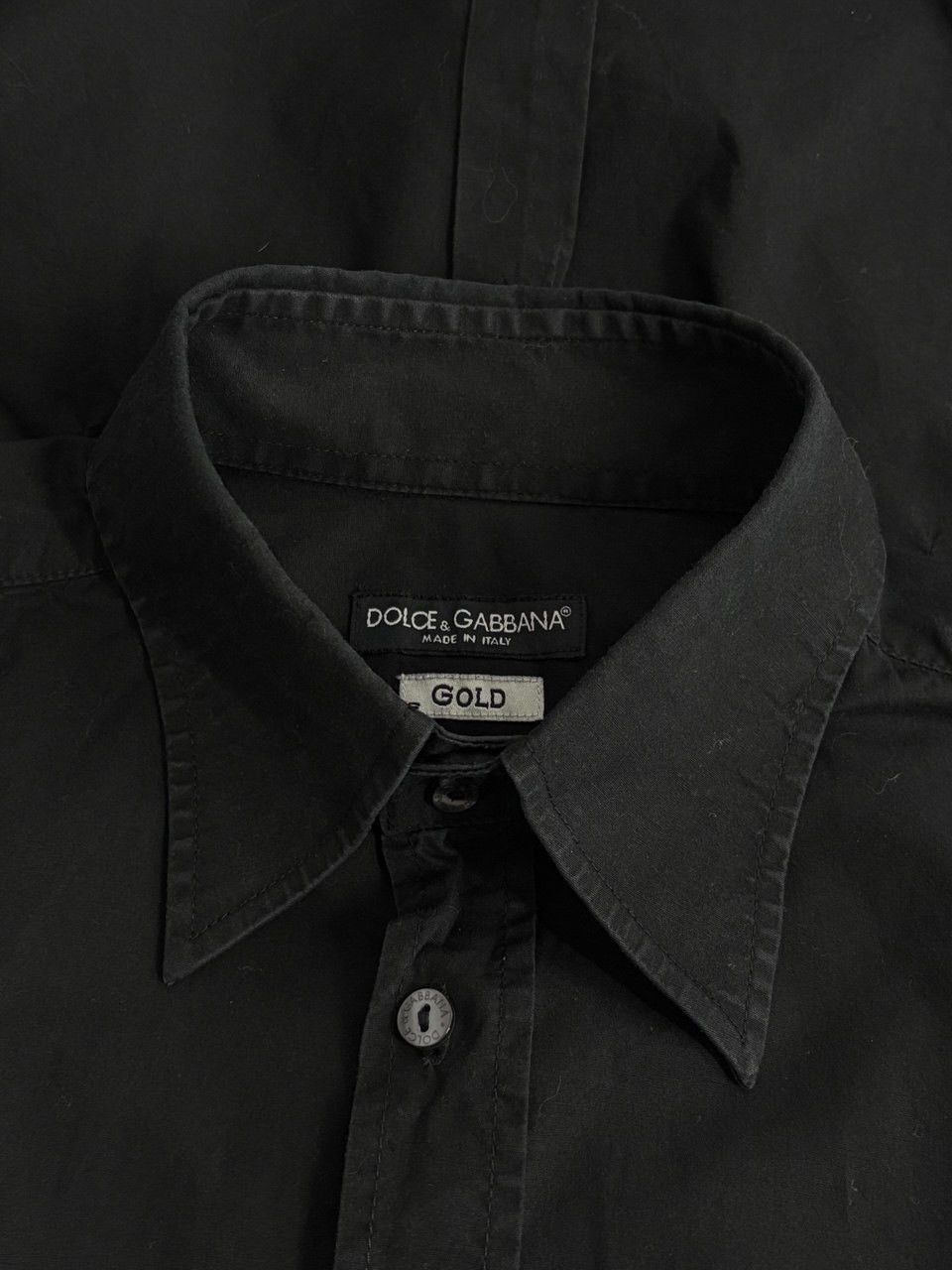 Dolce & Gabbana Dolce&Gabbana Gold Collection Black Button Up Shirt Size US L / EU 52-54 / 3 - 16 Thumbnail