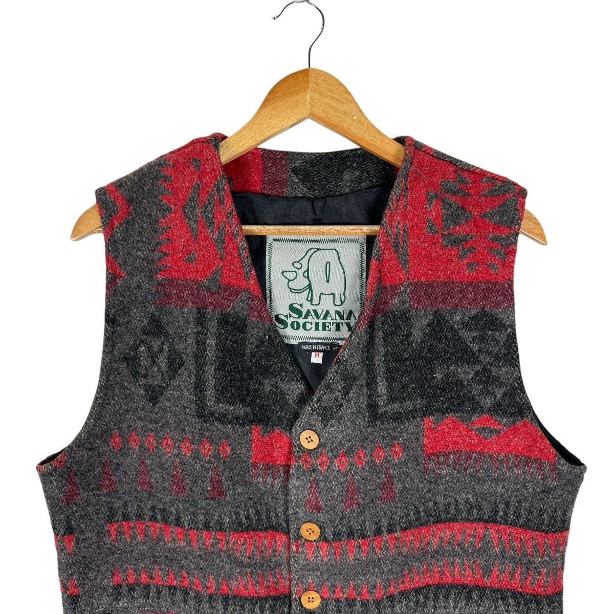 Native 🔥SAVANA SOCIETY FRANCE AZTEC NATIVE VEST Size US M / EU 48-50 / 2 - 2 Thumbnail