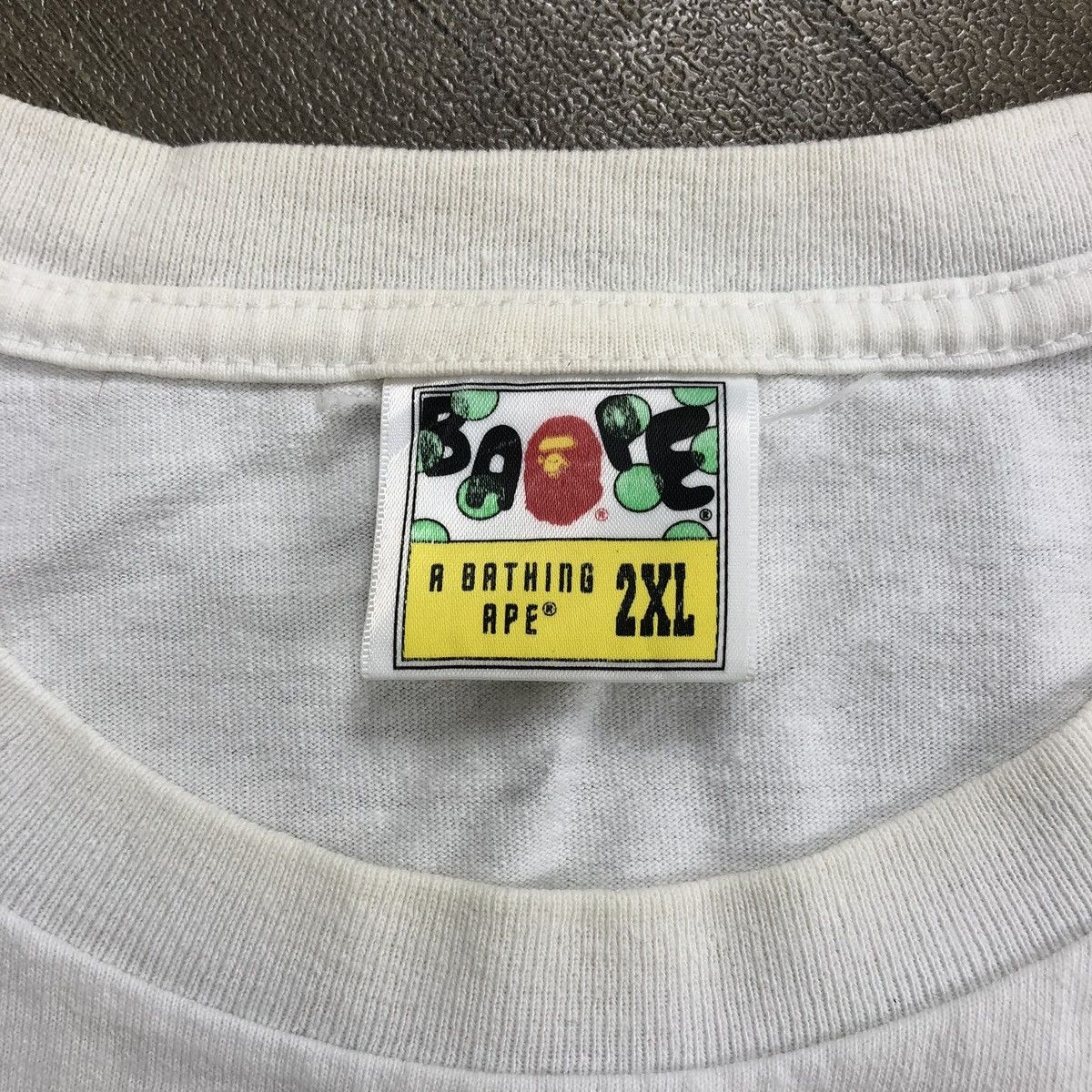 Bape A Bathing Ape Galaxy Head Big Logo Bape White Tee Hypebeast Size US XXL / EU 58 / 5 - 6 Thumbnail