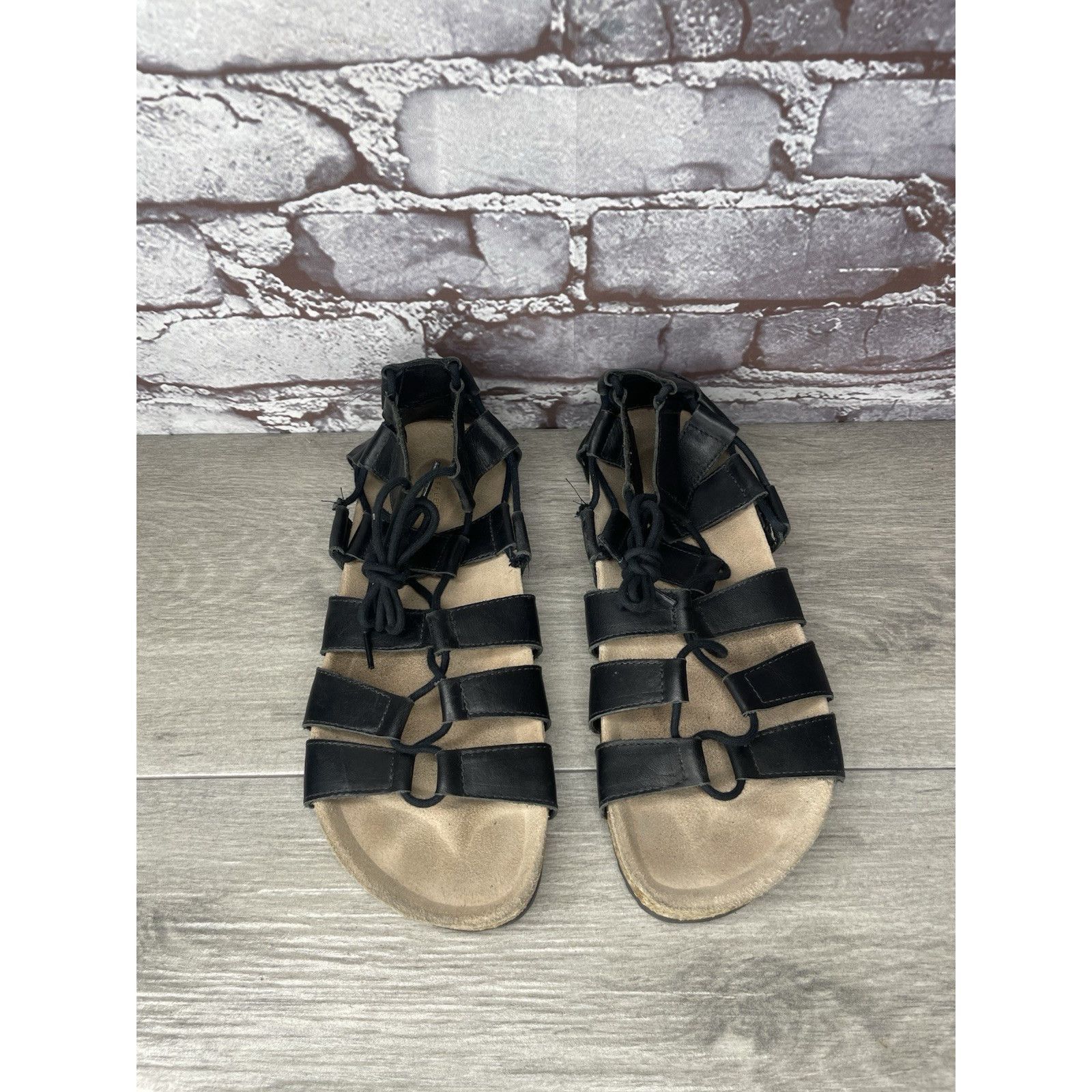 Loeffler Randall Loeffler Randall Black Leather Pascal Gladiator Strappy Sand Size US 7.5 / IT 37.5 - 10 Thumbnail