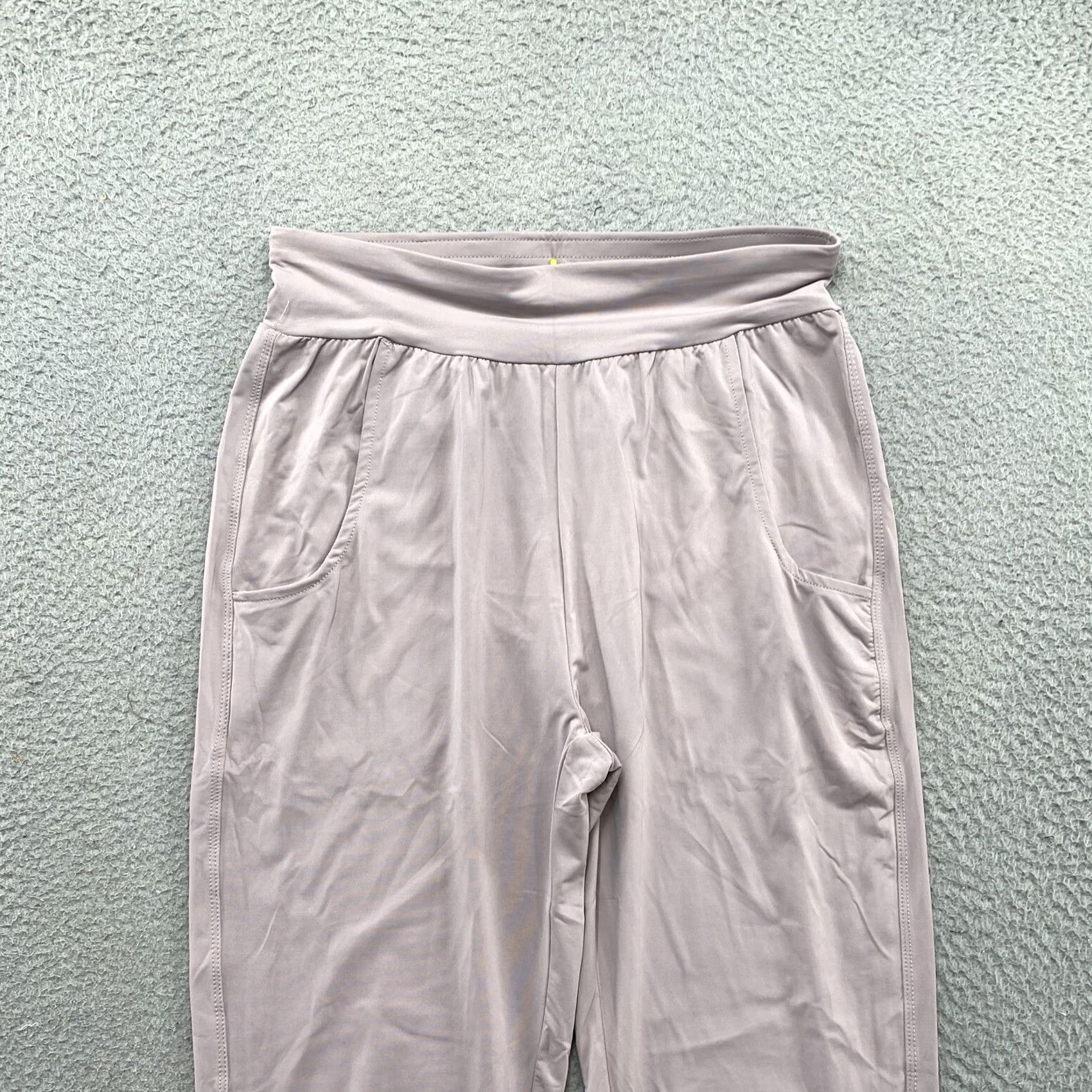 Pinko ZYIA Active Lightweight Pale Pink Tapered Joggers Pants Women S Pink Nylon Spandex Athletic Pants Joggers 90s? Size 28" / US 6 / IT 42 - 3 Thumbnail