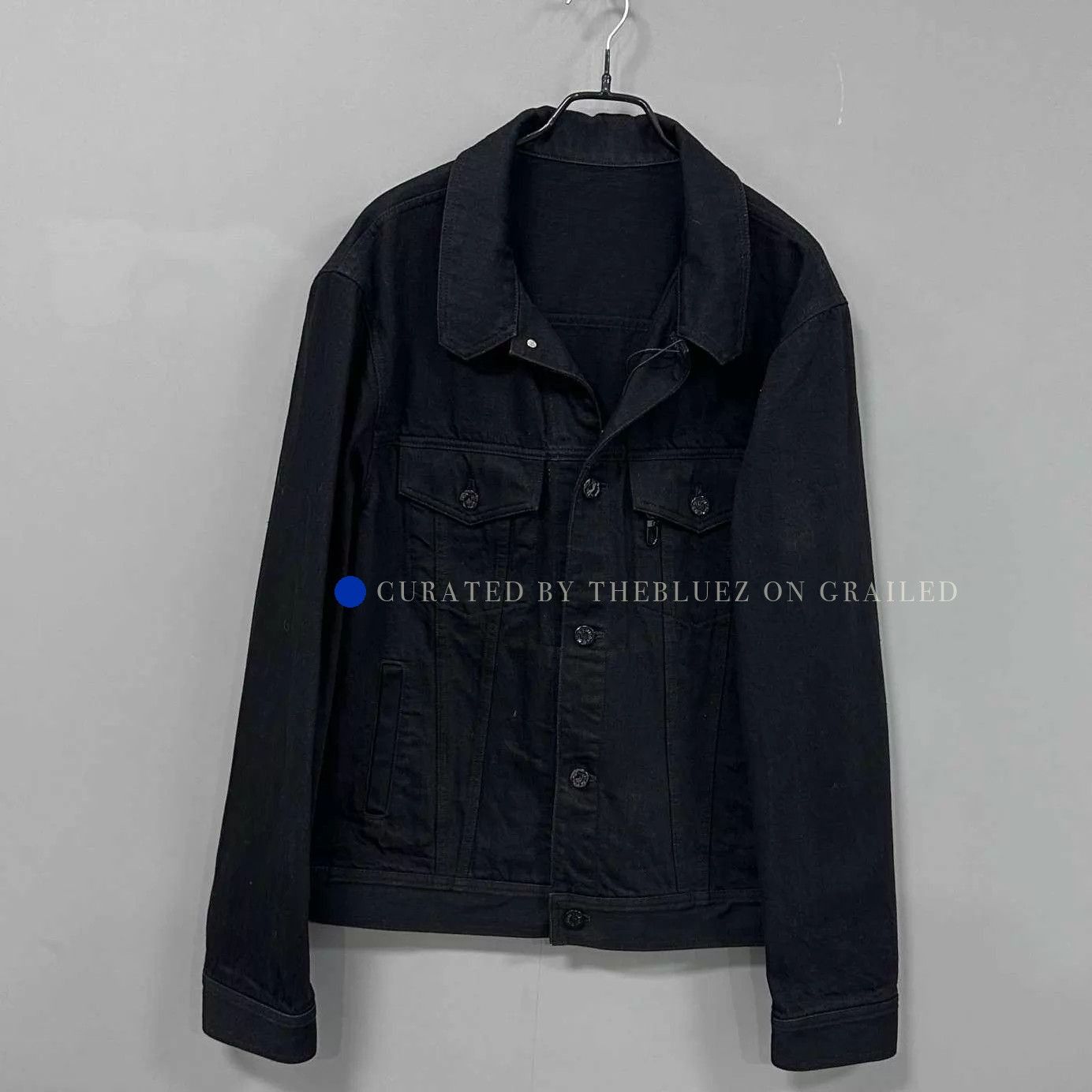 Louis Vuitton Vintage Washed Black Denim Jacket Size US L / EU 52-54 / 3 - 1 Thumbnail
