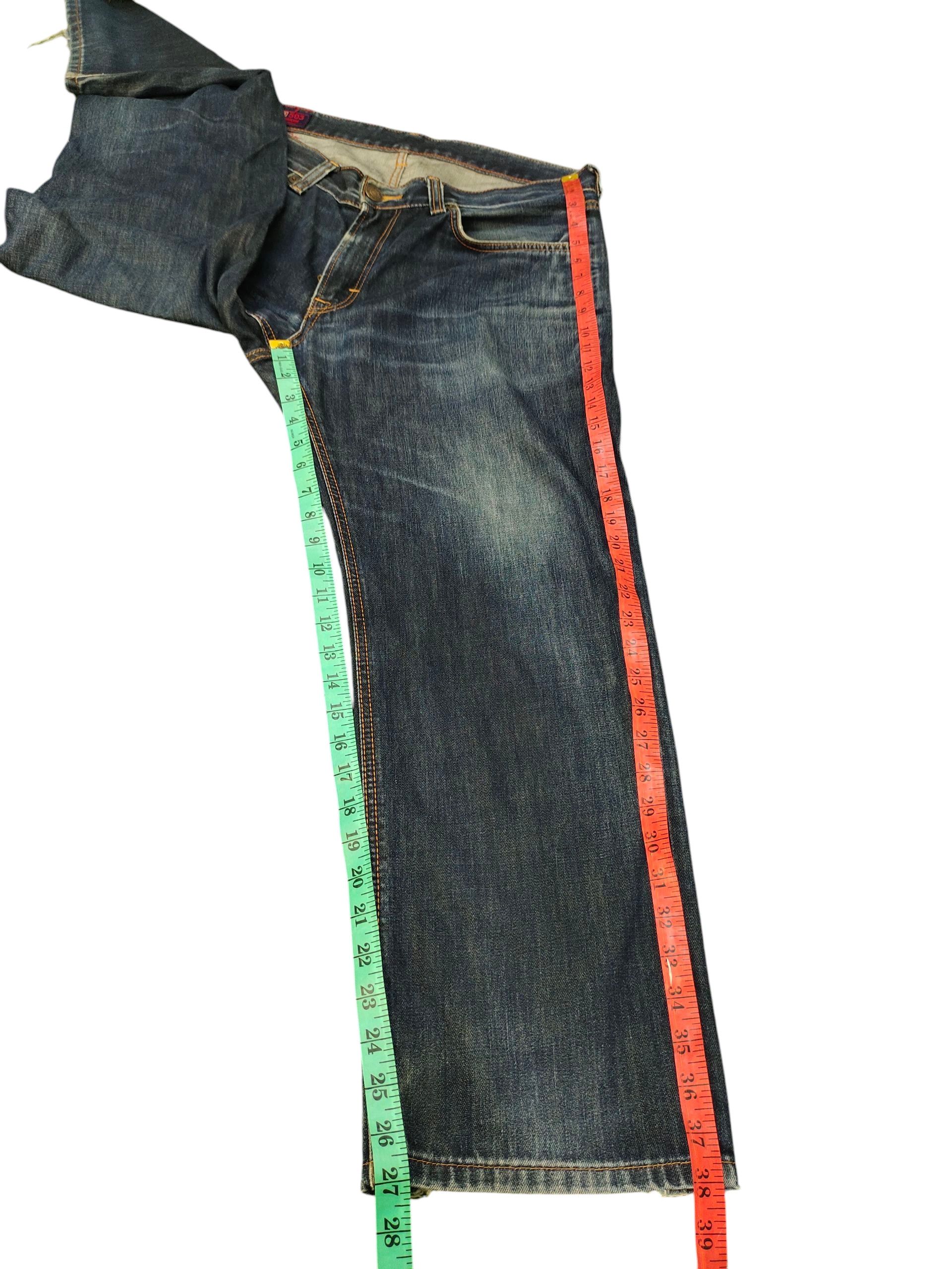 Comme des Garcons × Undercover Vintage 90s Edwin 503 Clawmark Distress Faded Denim Jeans Size US 35 - 16 Thumbnail
