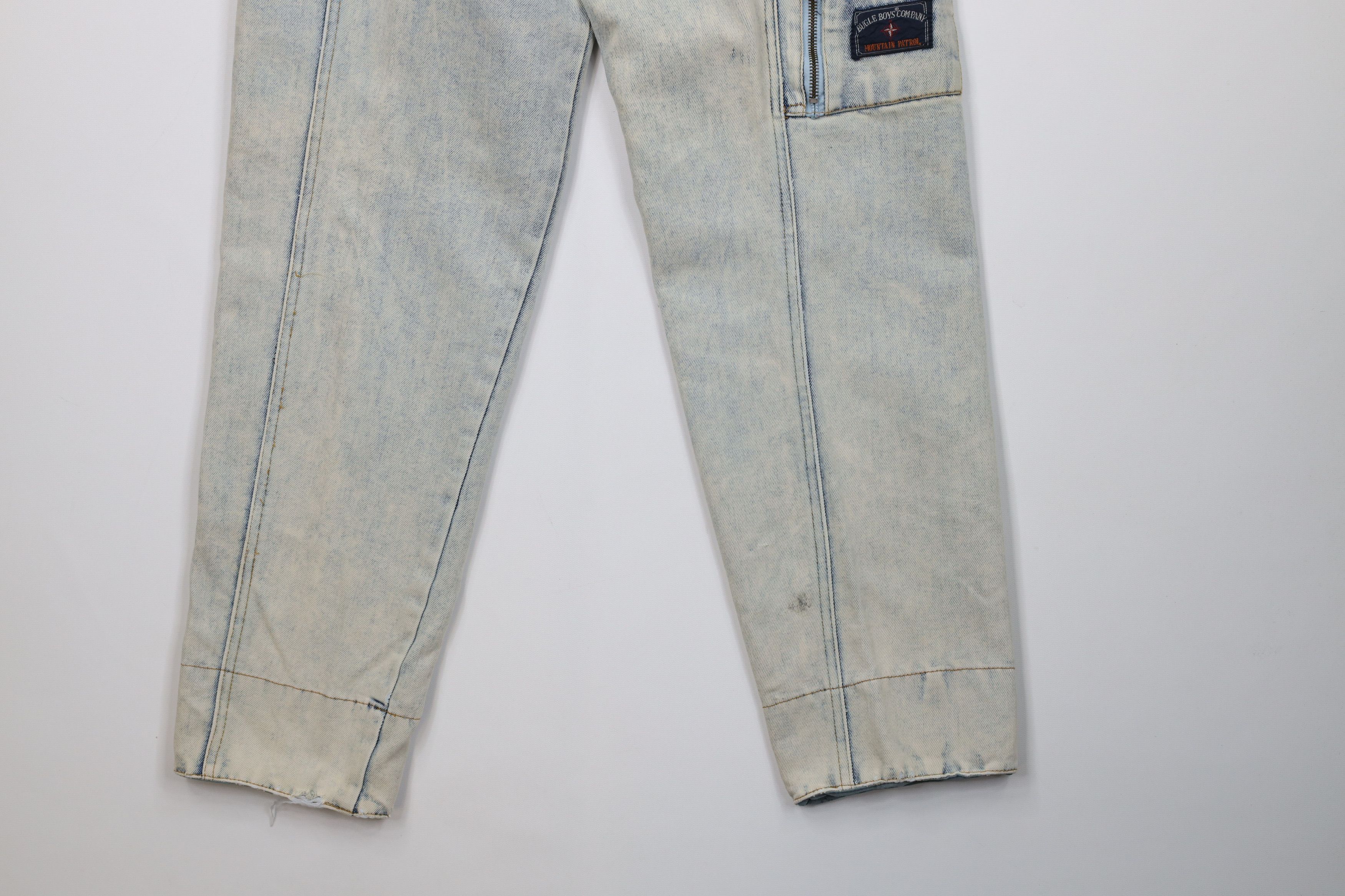 Vintage Vintage 80s 90s Bugle Boy Wash Flip Cuff High Waist Jeans Size 26" / US 2 / IT 38 - 16 Thumbnail