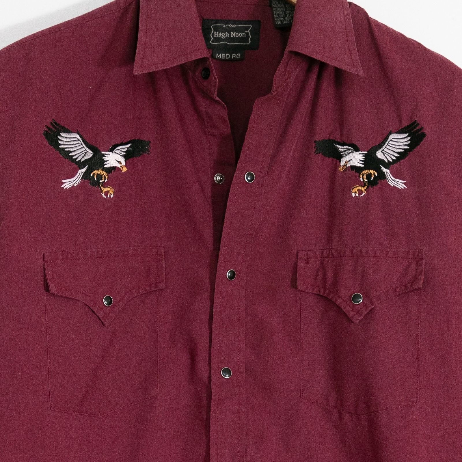 Vintage Vintage High Noon Western Pearl Snap Button Up Shirt Medium Size US M / EU 48-50 / 2 - 3 Thumbnail