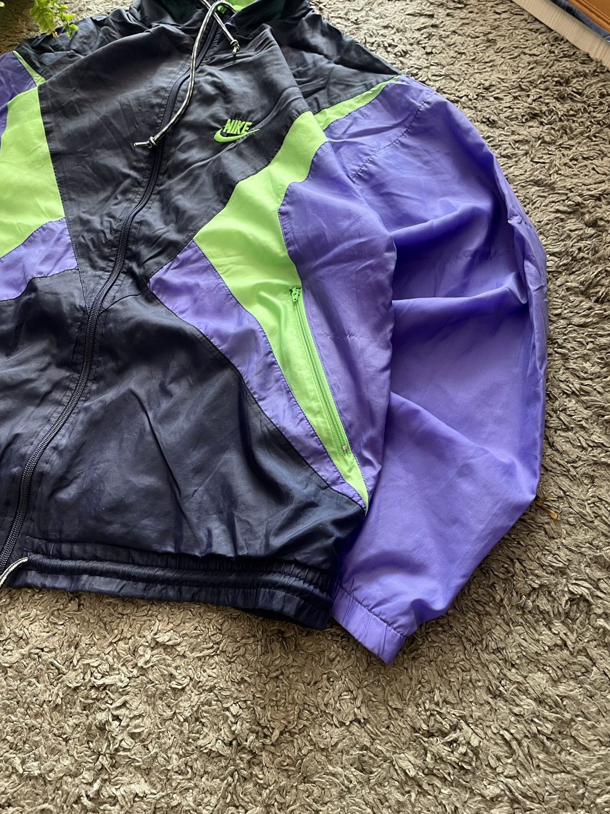 Nike × Vintage 80s Nike Vintage Light Jacket Streetwear Logo Swoosh Rare Size US M / EU 48-50 / 2 - 4 Thumbnail