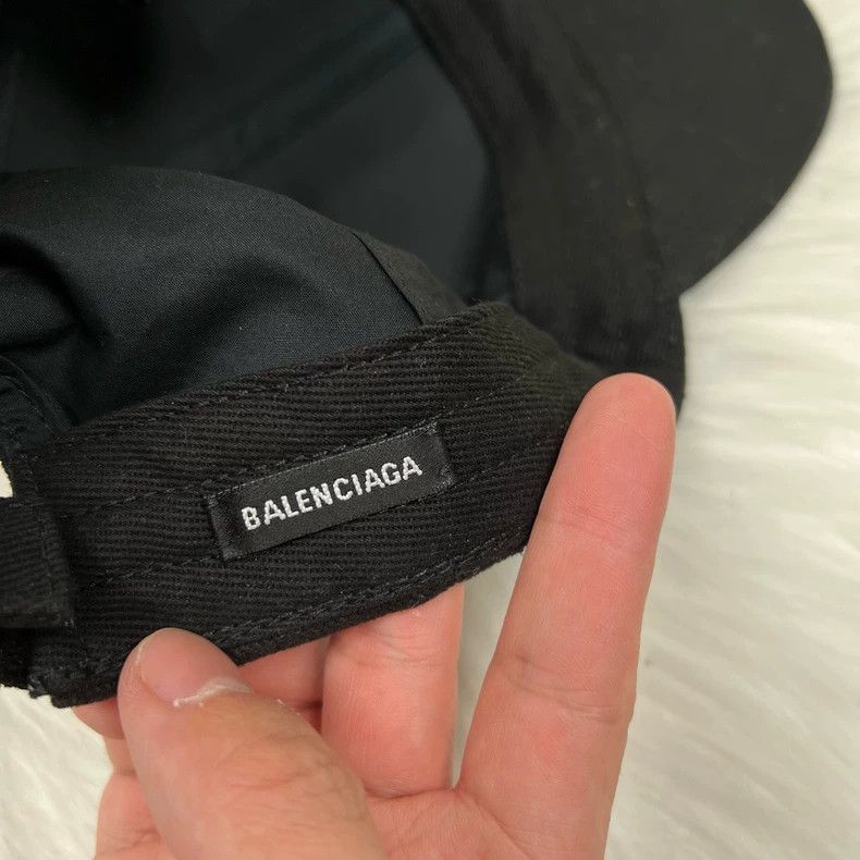 Balenciaga Balenciaga Black Eco-friendly Letter Hat 2502-Nextarrow Size ONE SIZE - 7 Thumbnail