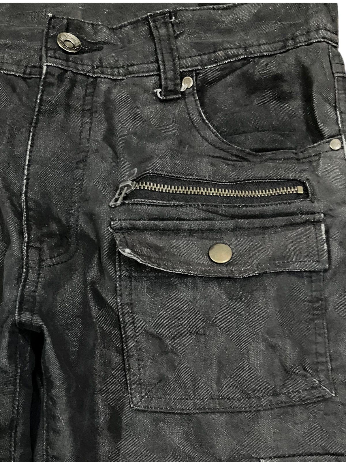 If Six Was Nine × Le Grande Bleu (L.G.B.) × semanticdesign Vintage Semantic Design Bondage Denim Size US 31 - 5 Thumbnail