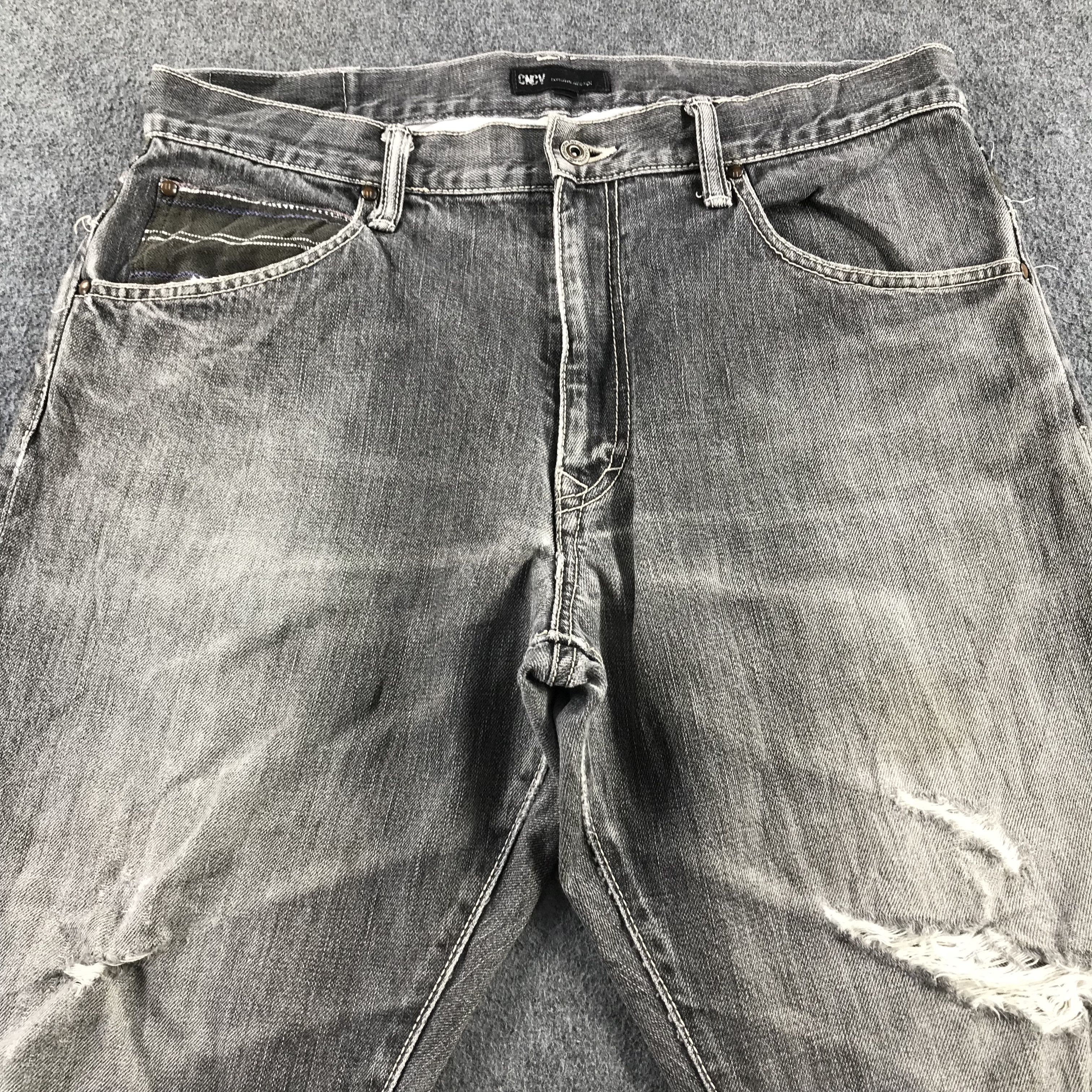 Japanese Brand Jpaanese Brand Concave Jeans Faded Gray Denim Jeans KJ3443 Size US 35 - 3 Thumbnail
