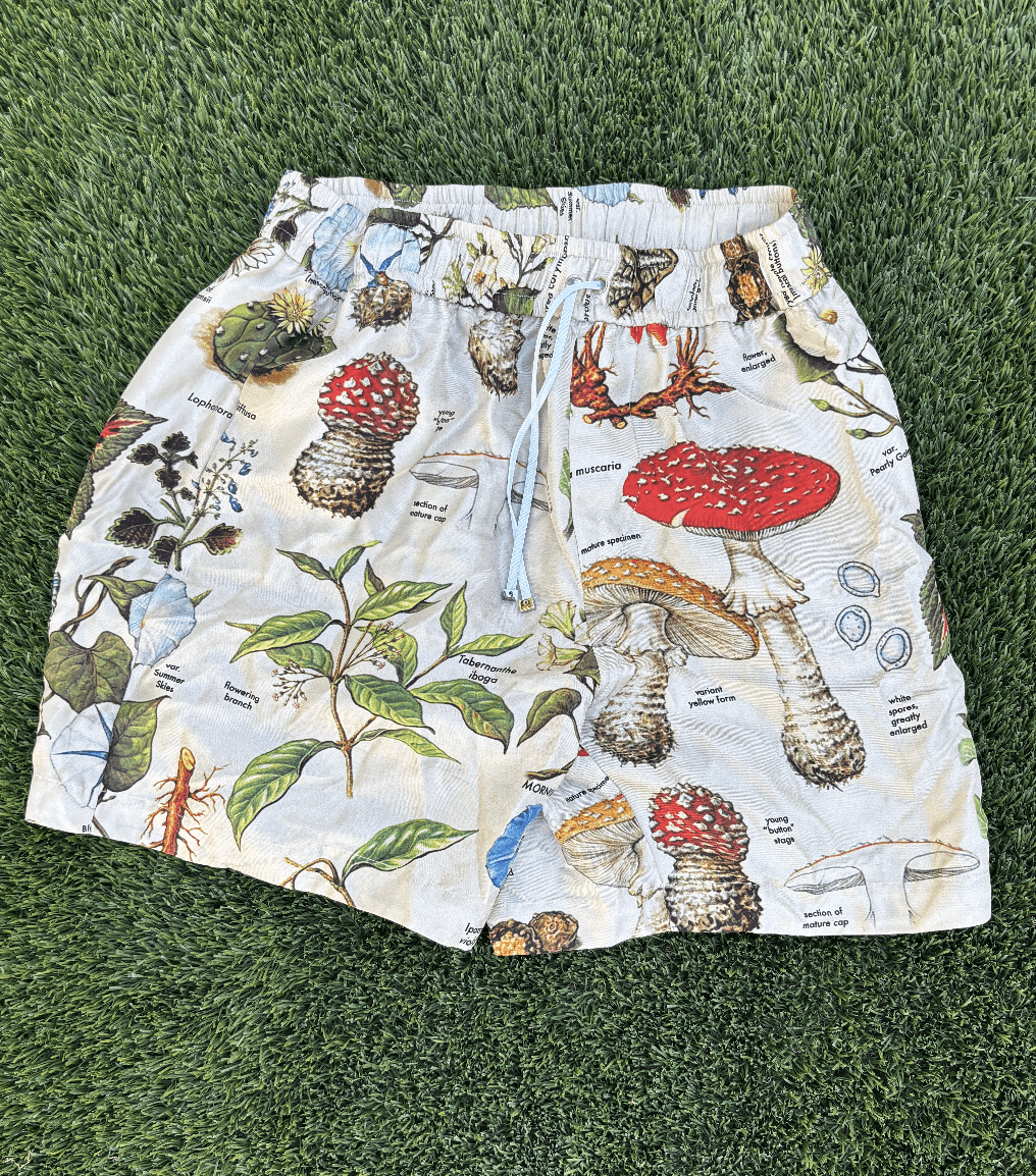 Amiri Amiri Psychedelic Mushroom Silk Shorts Size US 32 / EU 48 - 2 Thumbnail