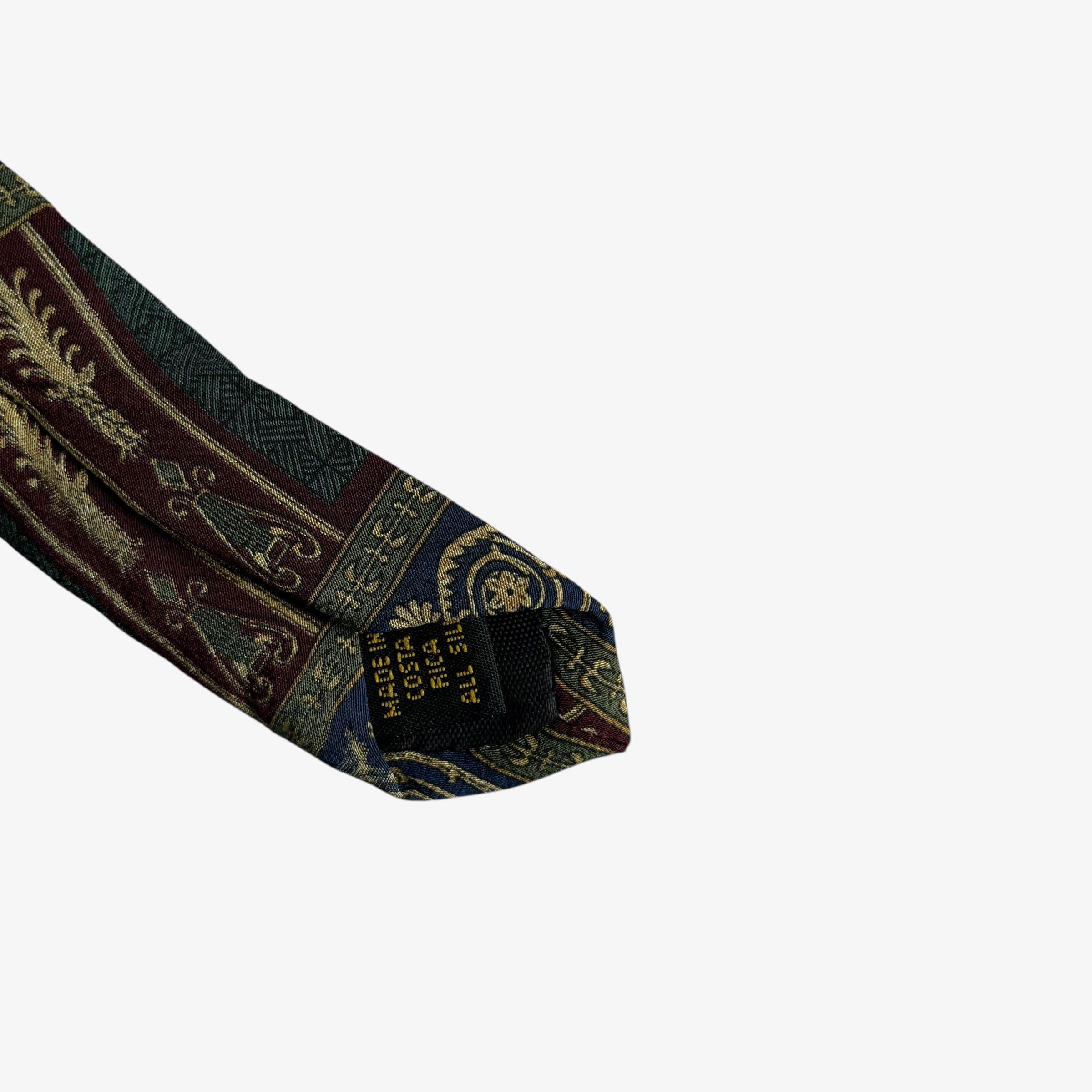 Bill Blass Vintage 90s Bill Blass Abstract Baroque Print Silk Tie Size ONE SIZE - 3 Thumbnail