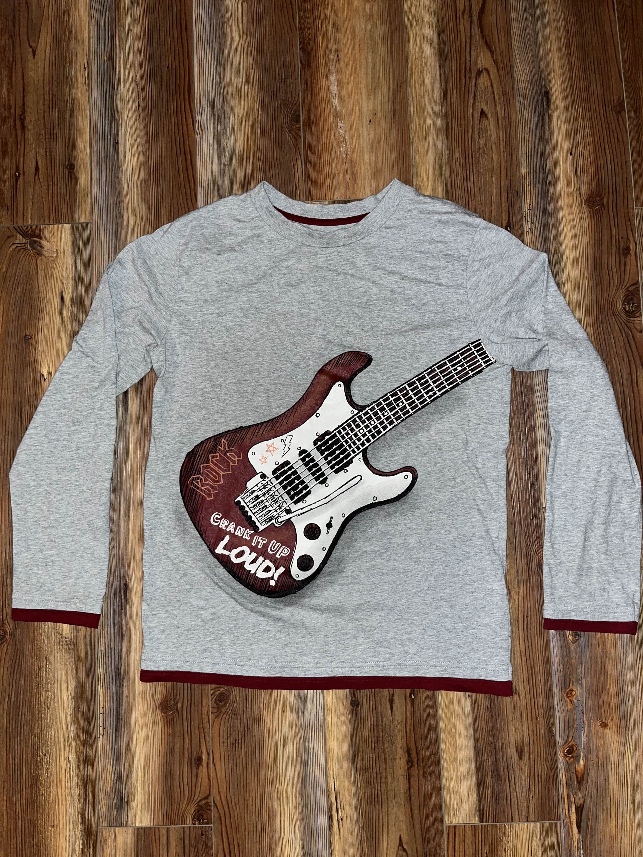 Cherokee × Vintage Y2K Rock Guitar Crank It Up Cherokee Long-Sleeve Shirt Size US S / EU 44-46 / 1 - 1 Thumbnail