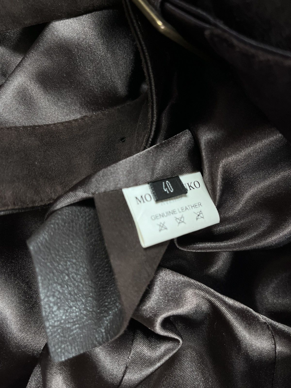 Genuine Leather Vintage Western Brown Leather Suede Belted Jacket Boho Size S / US 4 / IT 40 - 6 Thumbnail