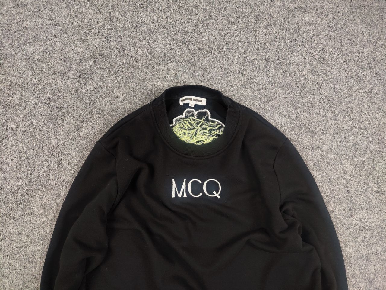 Alexander McQueen McQ Alexander McQueen Design Black Logo Matter Sweatshirt Size US S / EU 44-46 / 1 - 4 Thumbnail