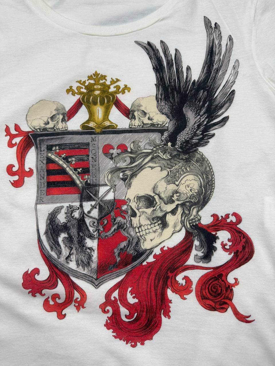 Alexander McQueen Alexander McQueen Luxury T-Shirt Skull Pattern Size M Size M / US 6-8 / IT 42-44 - 2 Thumbnail