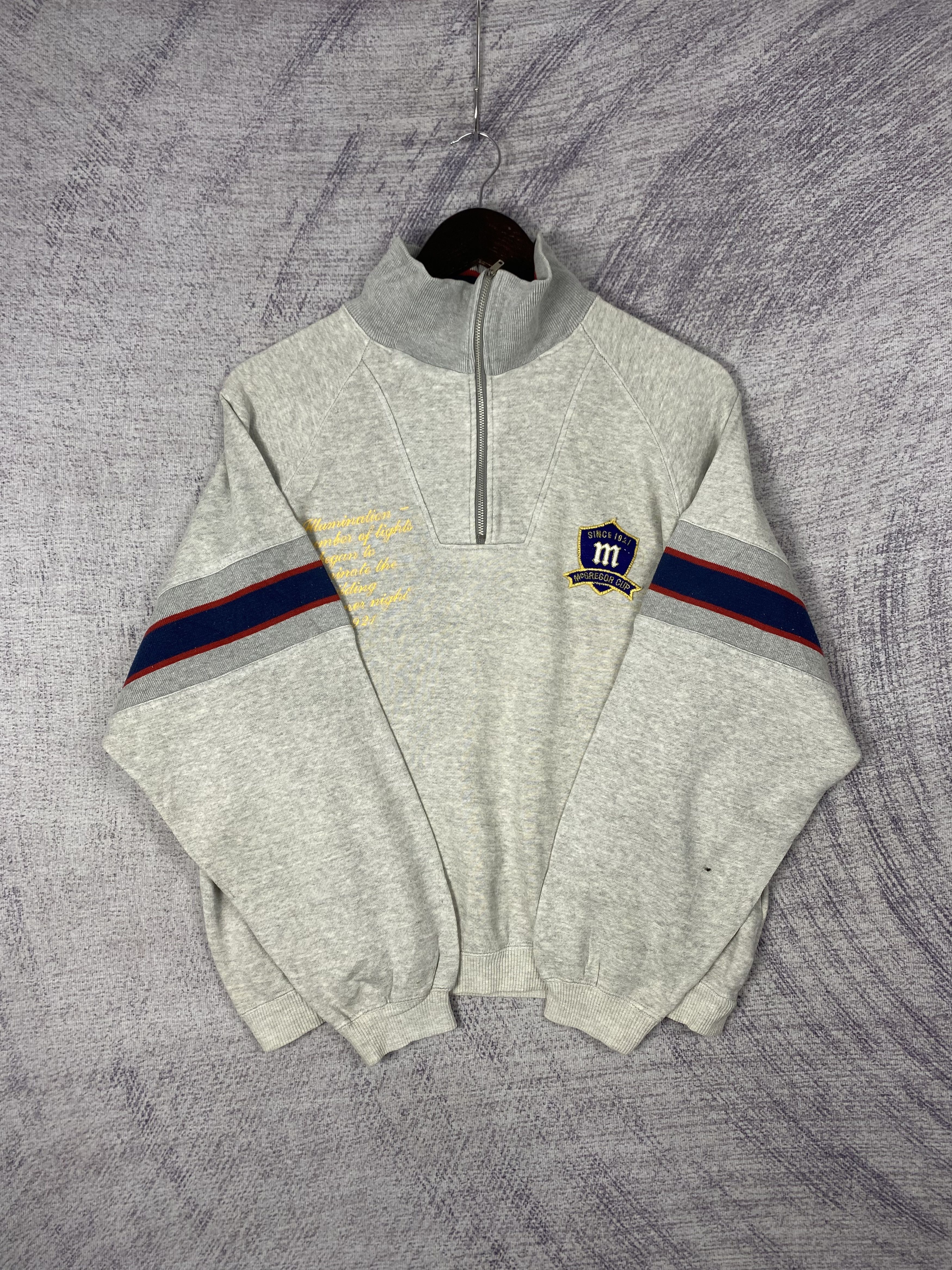 McGregor Vintage Mc Gregor Halfzipper Long Sleeve Sweatshirts Size US L / EU 52-54 / 3 - 6 Thumbnail