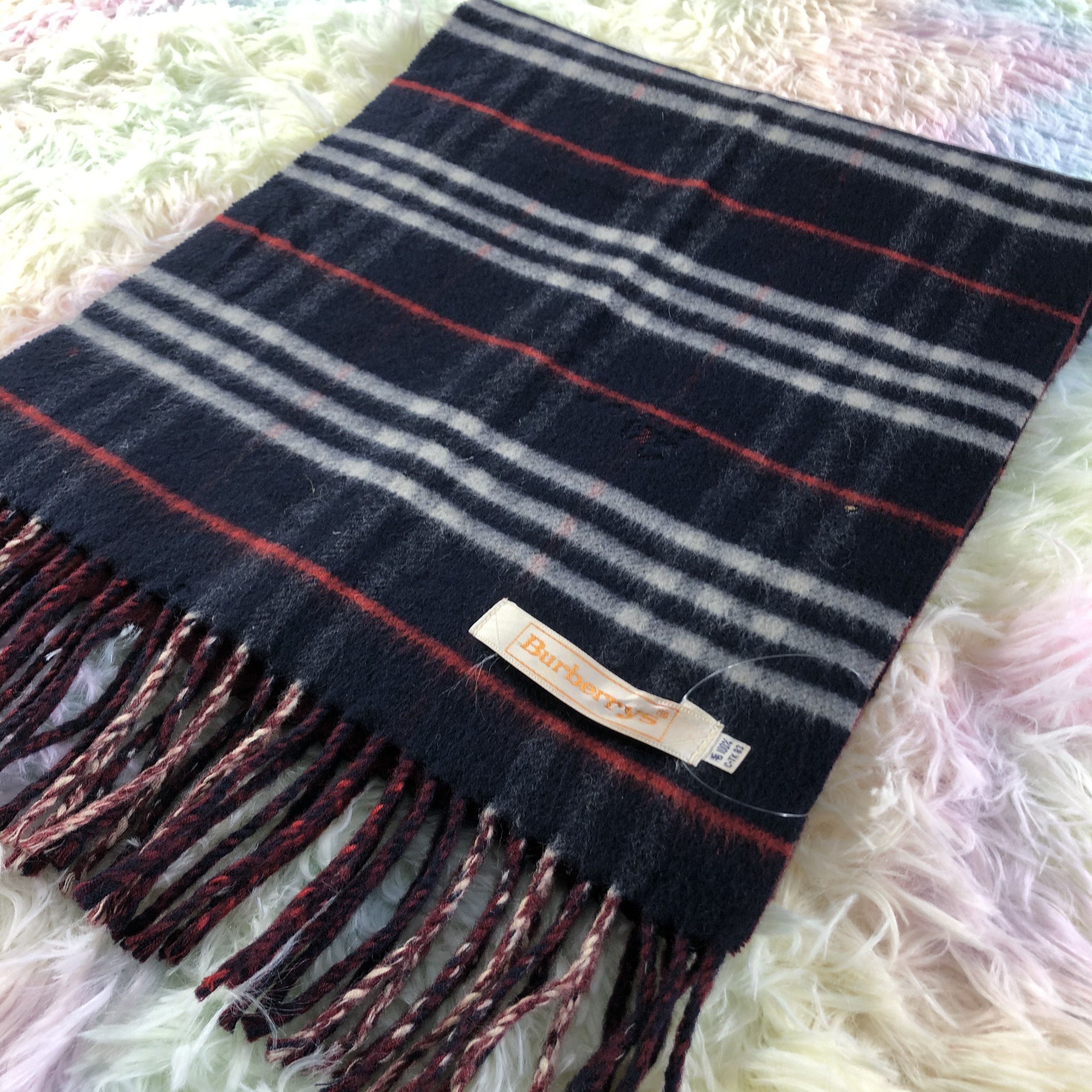 Burberry × Vintage Burberry Scarf / Muffler / Neckwear - KM230 Size ONE SIZE - 6 Thumbnail