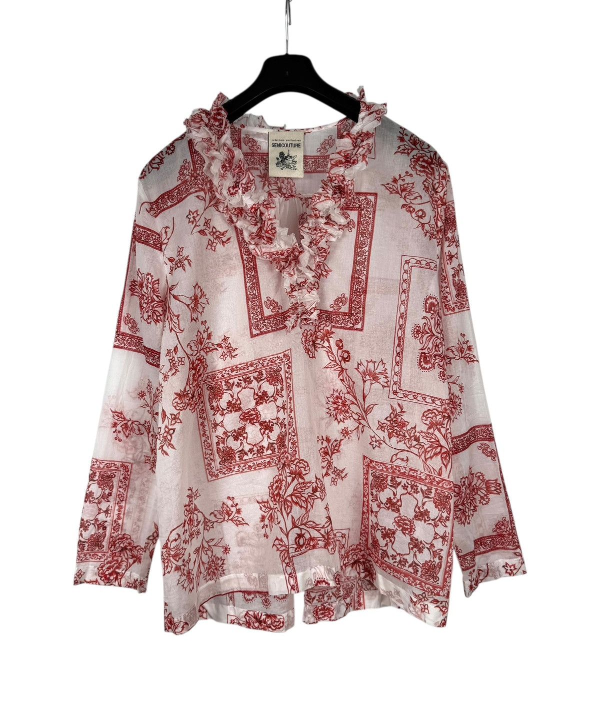 Other Semicouture Printed Floral Blouse Cotton size 44 Size M / US 6-8 / IT 42-44 - 10 Thumbnail
