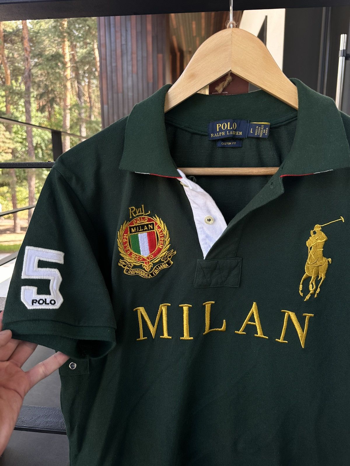 Other Vintage Polo Ralph Lauren Milan Italy big logo green rare M Size US M / EU 48-50 / 2 - 3 Thumbnail