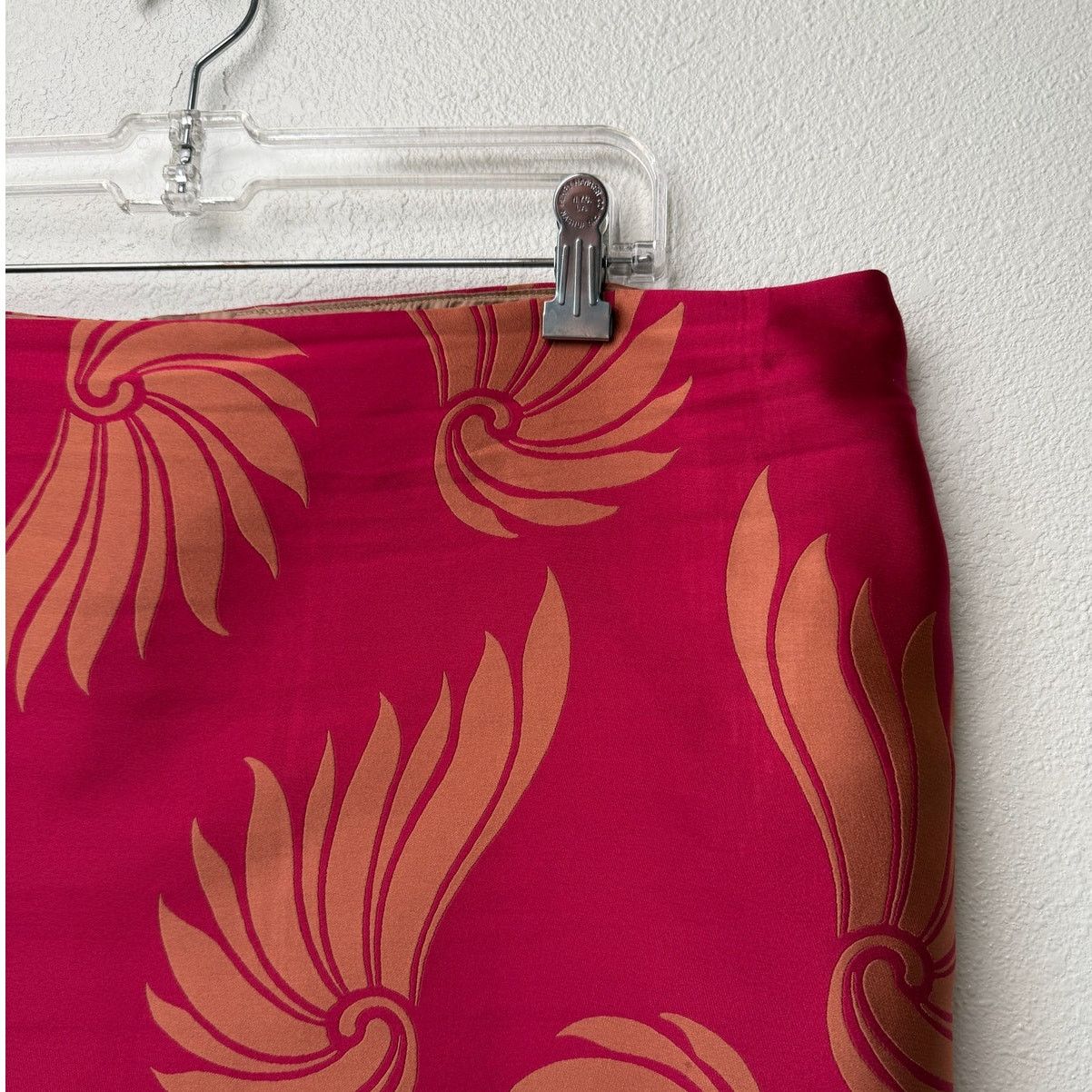 Dries Van Noten Dries Van Noten Fuchsia Peach Shell Silk Skirt US 12 Size 34" / US 12 / IT 48 - 8 Thumbnail