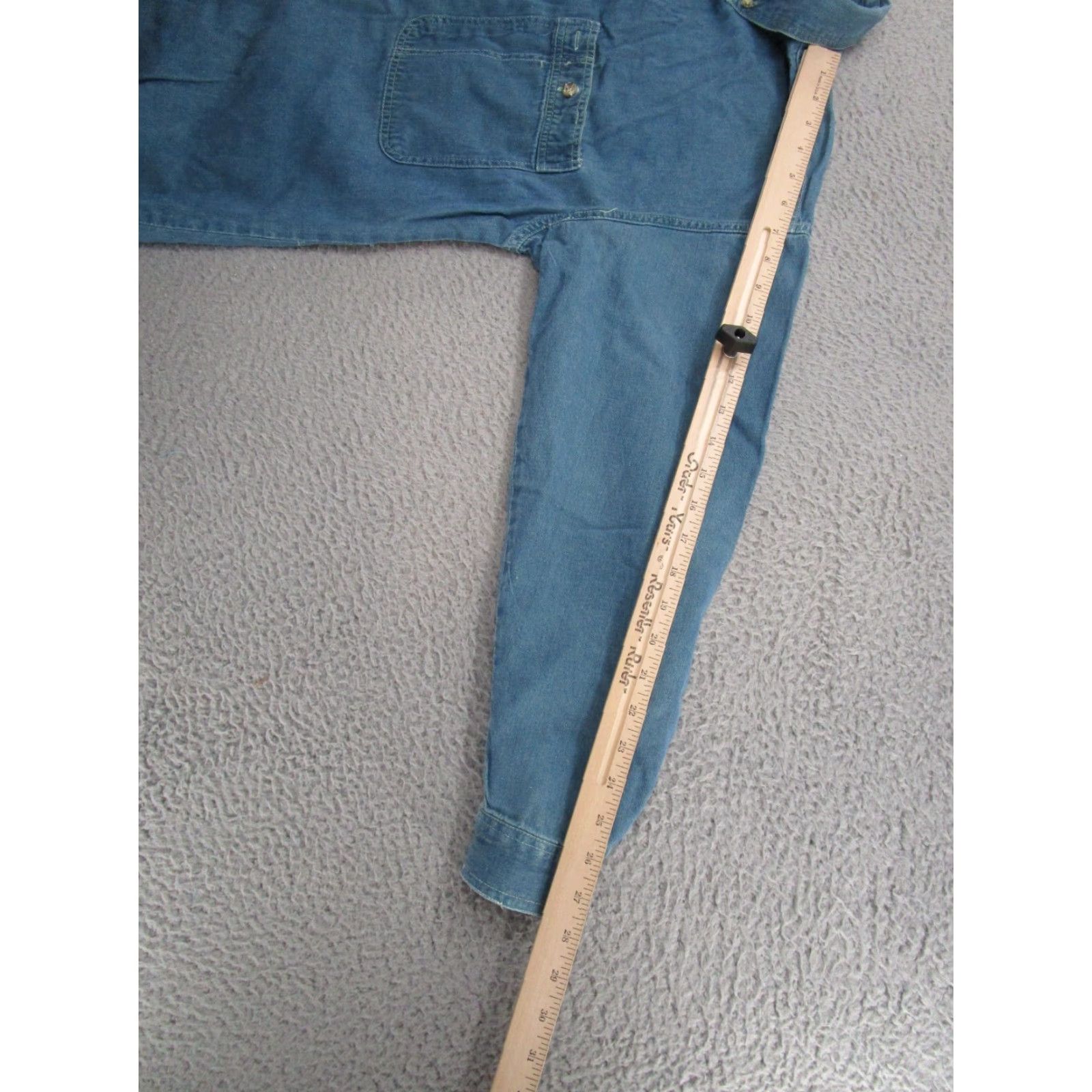 Denime VINTAGE Colter Denim Shirt Men’s M Blue 90's Western Button-Up Long Sleeve Casual Workwear Collared Size US M / EU 48-50 / 2 - 6 Thumbnail