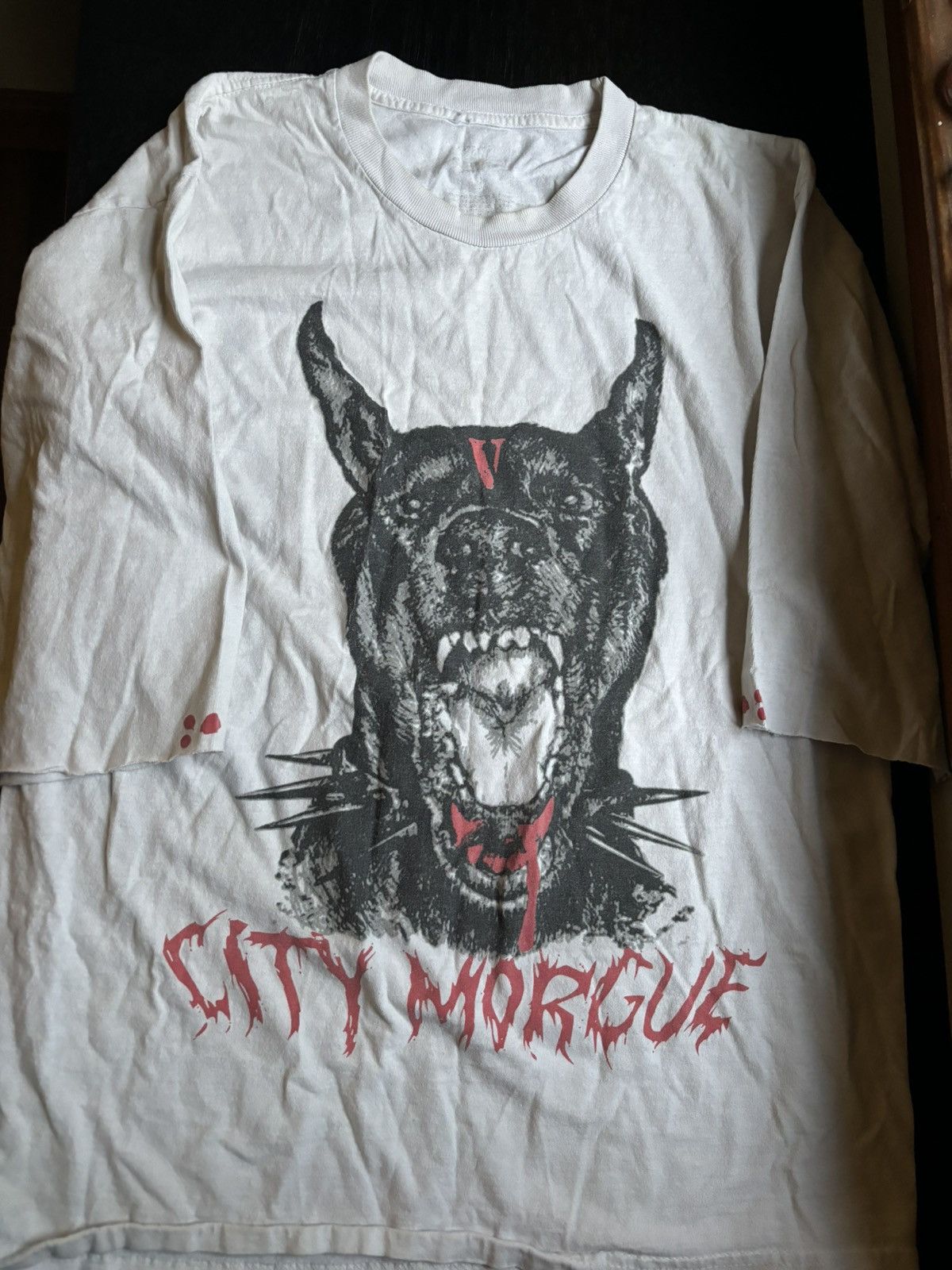 City Morgue x Vlone Bark ロンT Tシャツ ブラック City Morgue x Vlone Bark ロンT Tシャツ ブラック (VLONE/T