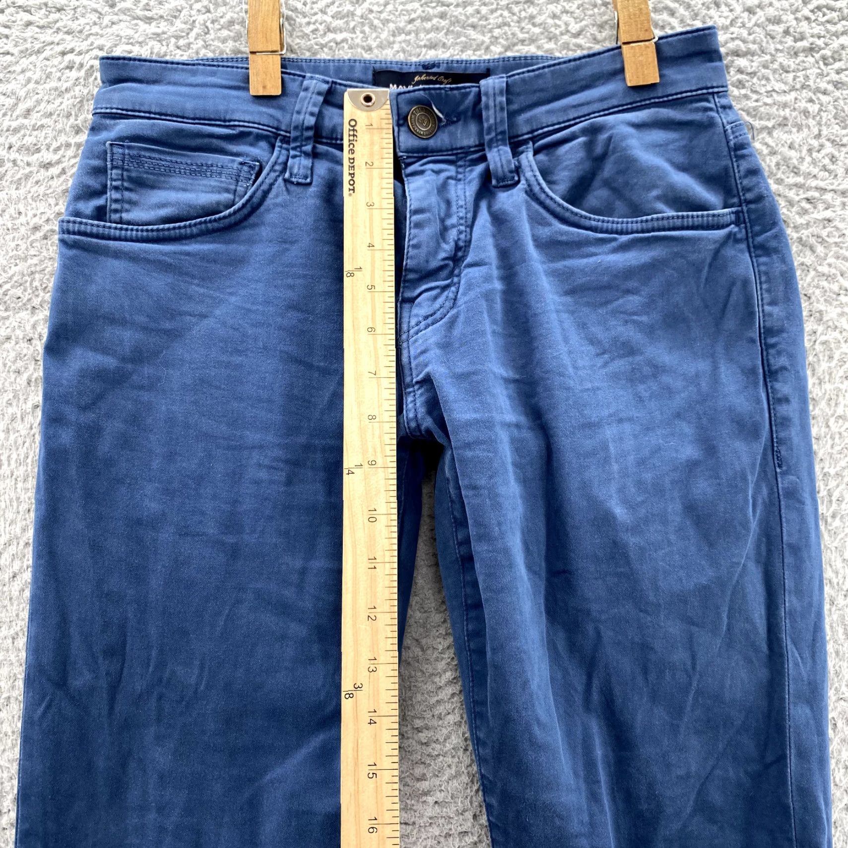 Vintage Mavi Jeans Jake Men's Jeans 28x32 Blue Slim Leg Cotton Stretch Preppy Casual Classic 90s Mens Size US 28 / EU 44 - 6 Thumbnail