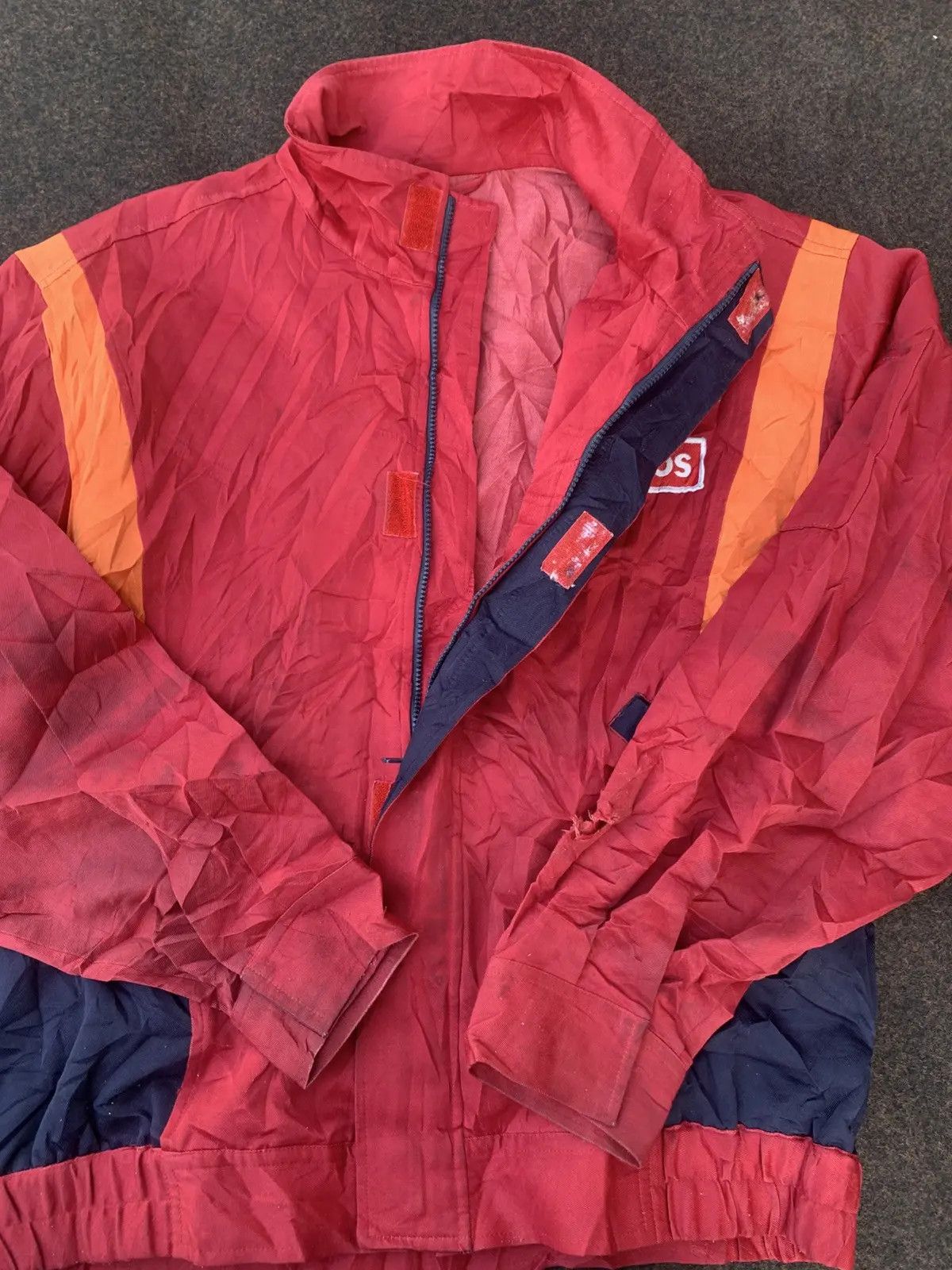 Japanese Brand DISTRESSED ENEOS RED JACKET. Size US L / EU 52-54 / 3 - 10 Thumbnail