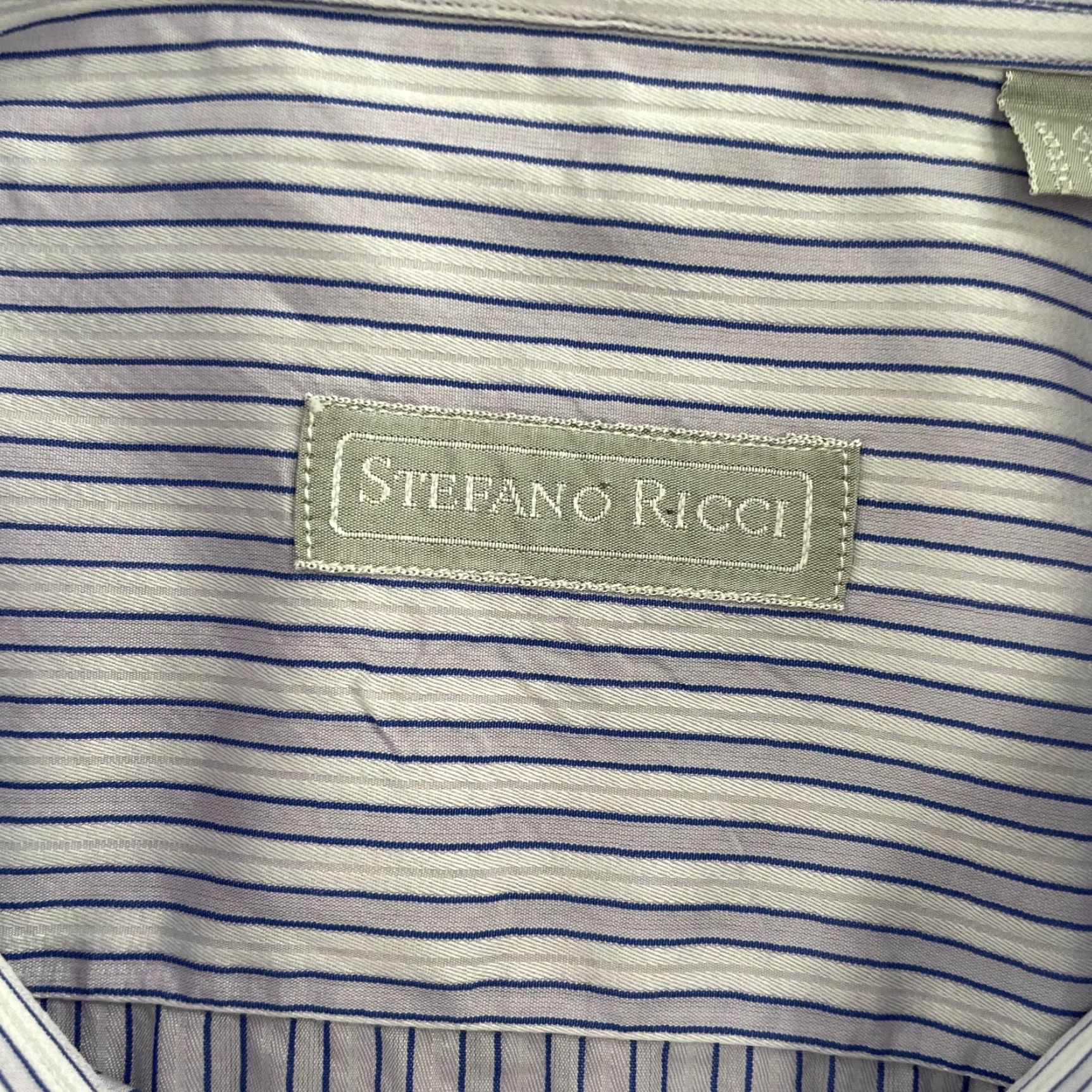 Stefano Ricci Stefano Ricci Dress Shirt Adult 16.5/42 Purple French Cuffs Luxury Mens Shirt Size 46R - 6 Thumbnail