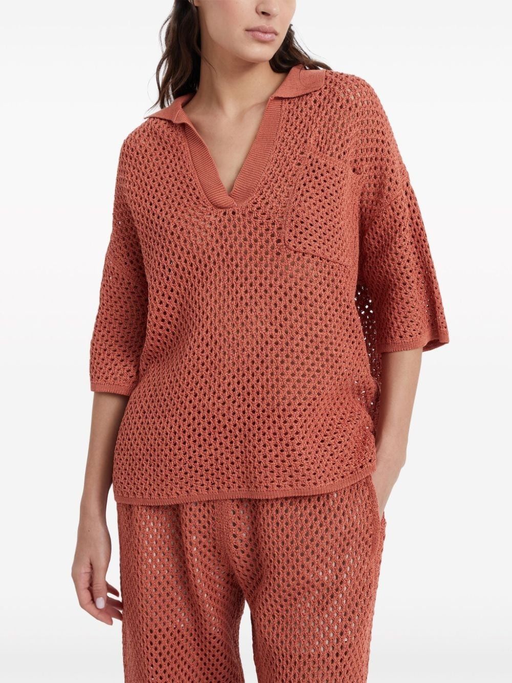 Brunello Cucinelli o1la1rc1a0425 Sweater in Orange Size XL / US 12-14 / IT 48-50 - 2 Thumbnail