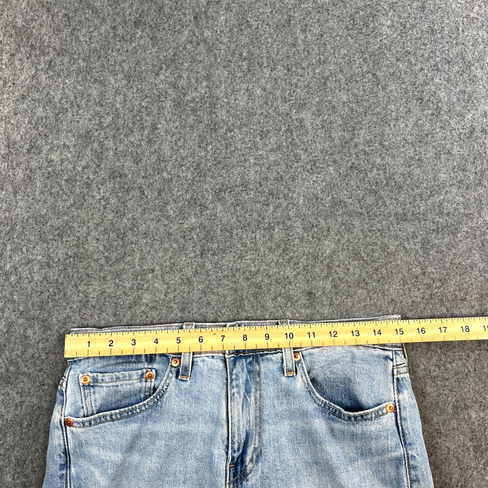 Levi's Levi's Mens Jeans Slim Fit 29 32 Light Wash Blue Stretch Premium Denim 5-Pocket Medium Rise Jeans Mens Size US 29 - 6 Thumbnail
