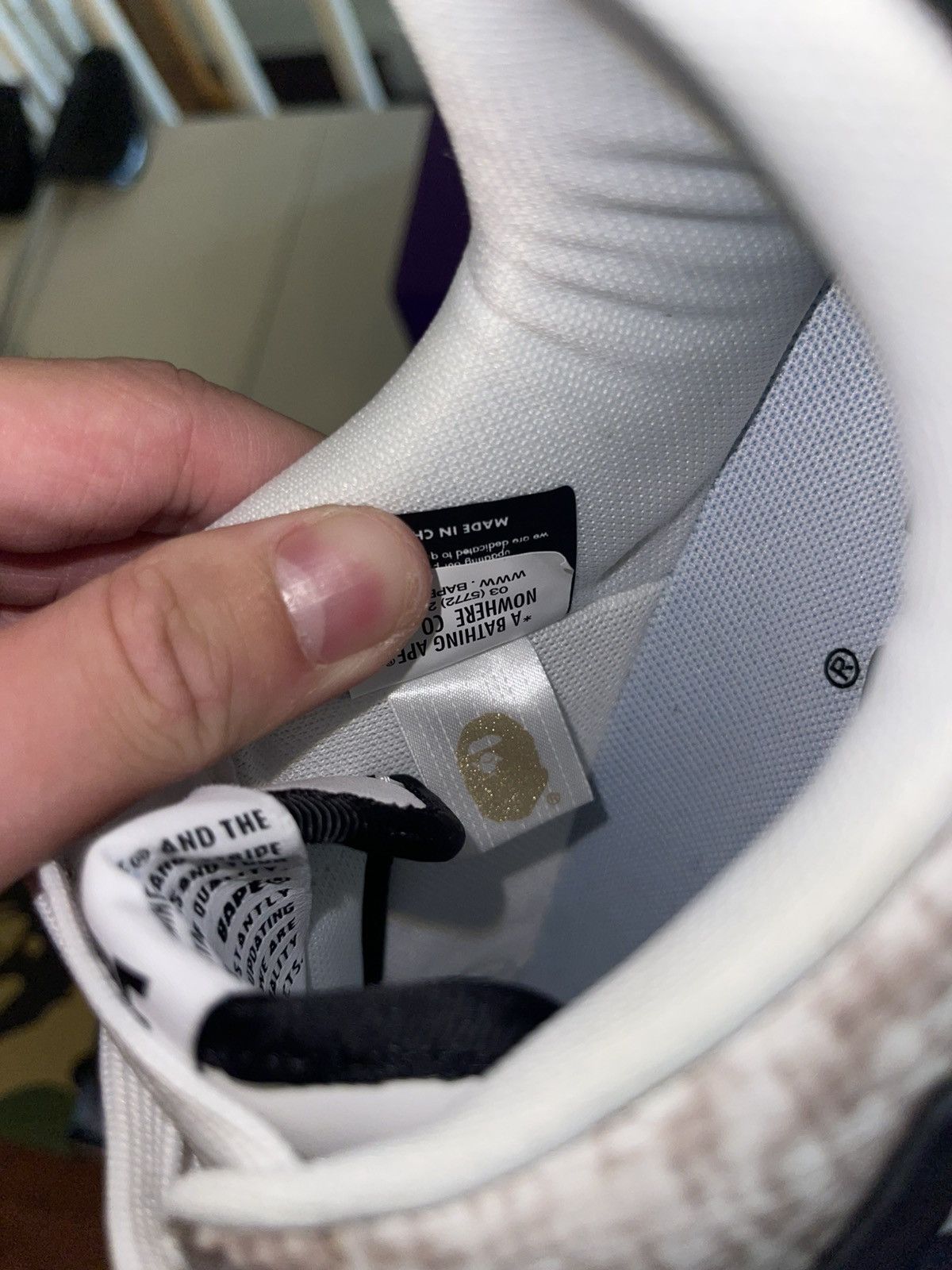 Bape Bapesta Snakeskin Size 8.5 BRAND NEW Size US 8.5 / EU 41-42 - 8 Thumbnail