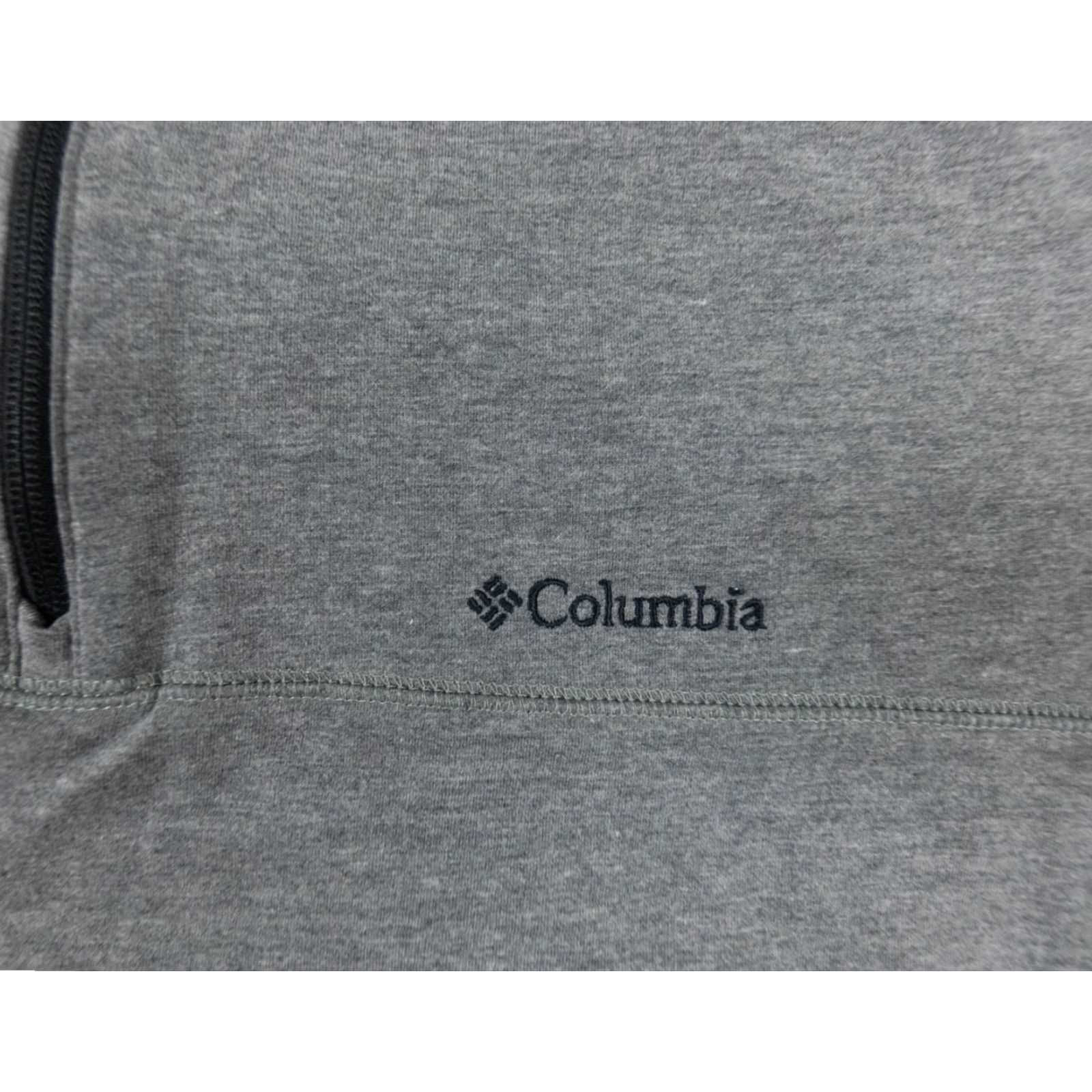 Vintage Columbia Sweater Adult XL 1/4 Zip Pullover Mock Neck Long Sleeve Men Xlarge Gray Size US XL / EU 56 / 4 - 3 Thumbnail