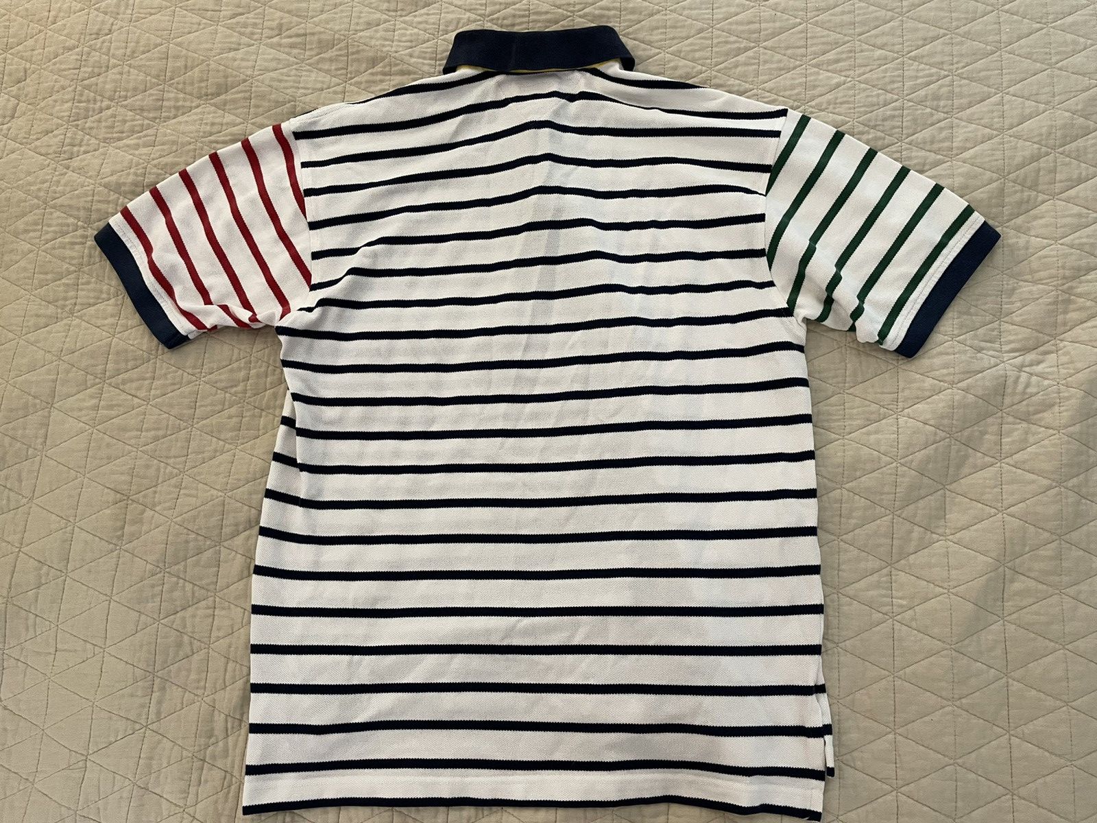 Tommy Hilfiger × Vintage Vintage Fun Stripe Pique Knit Polo Size US M / EU 48-50 / 2 - 7 Thumbnail