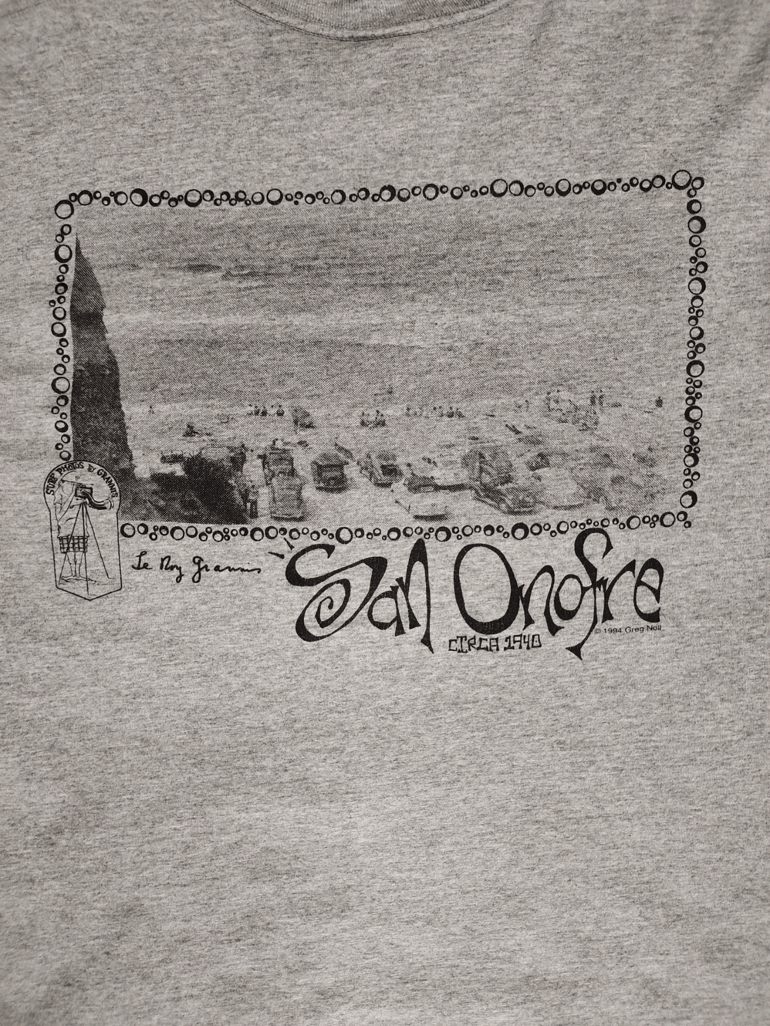 Sun Surf Vintage 90's Greg Noil 'San Onofre' Surfing Photo Print Tee Size US M / EU 48-50 / 2 - 3 Thumbnail