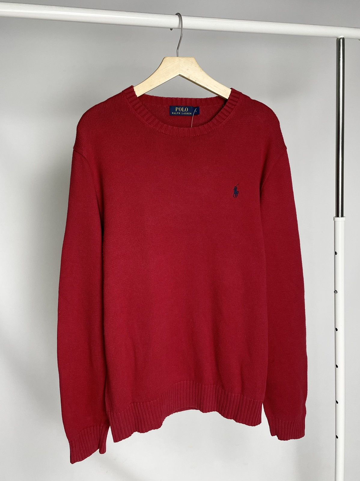 Polo Ralph Lauren Polo by Ralph Lauren ( Size M ) Vintage Red Knit Sweater Size US L / EU 52-54 / 3 - 2 Thumbnail