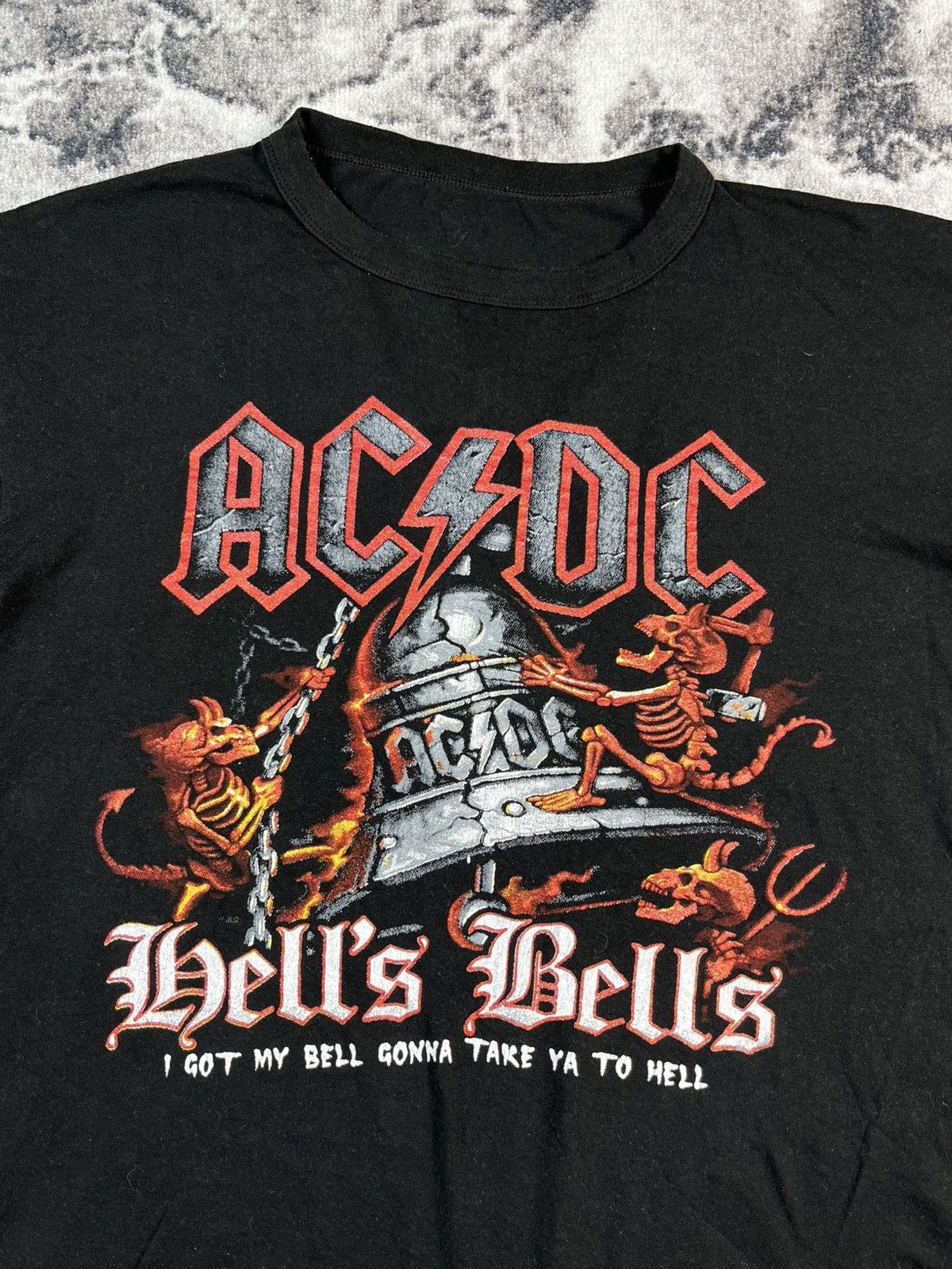 AC/DC AC/DC Hells Bells Double Sided Band Tee Boxy XL Size US XL / EU 56 / 4 - 4 Thumbnail
