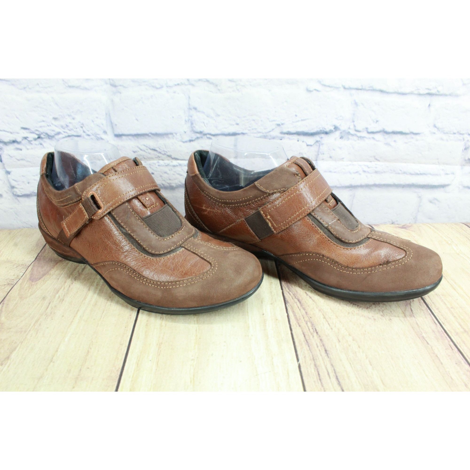 Aetrex Aetrex Brown Leather Comfort Walking Shoes Size US 9 / IT 39 - 2 Thumbnail