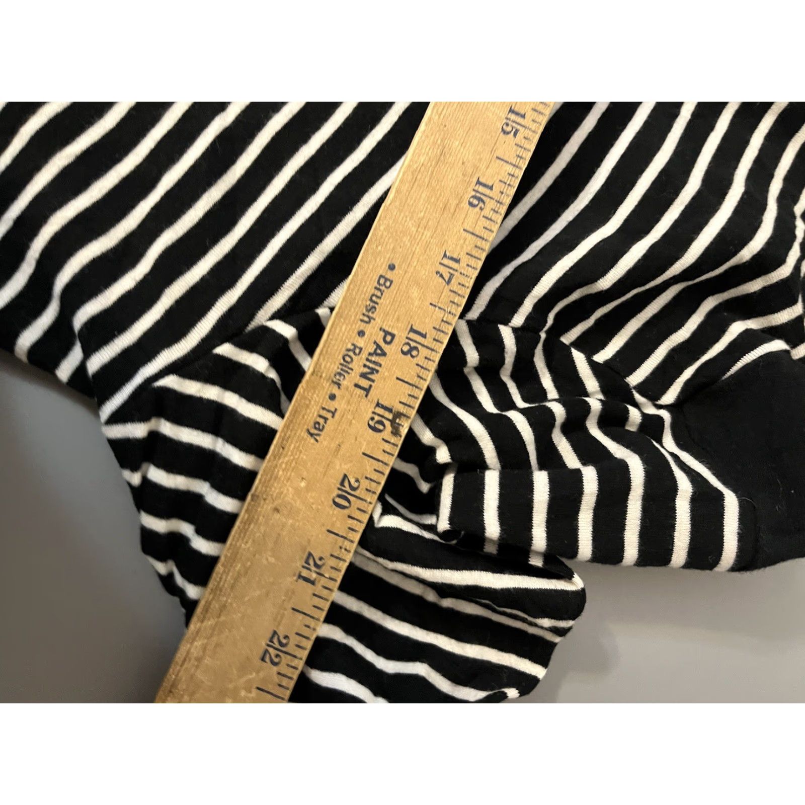 Jones New York JONES New York Signature Pullover 1/4 Zip Striped Black White XXL Women's Size XXL / US 16-18 / IT 52-54 - 4 Thumbnail