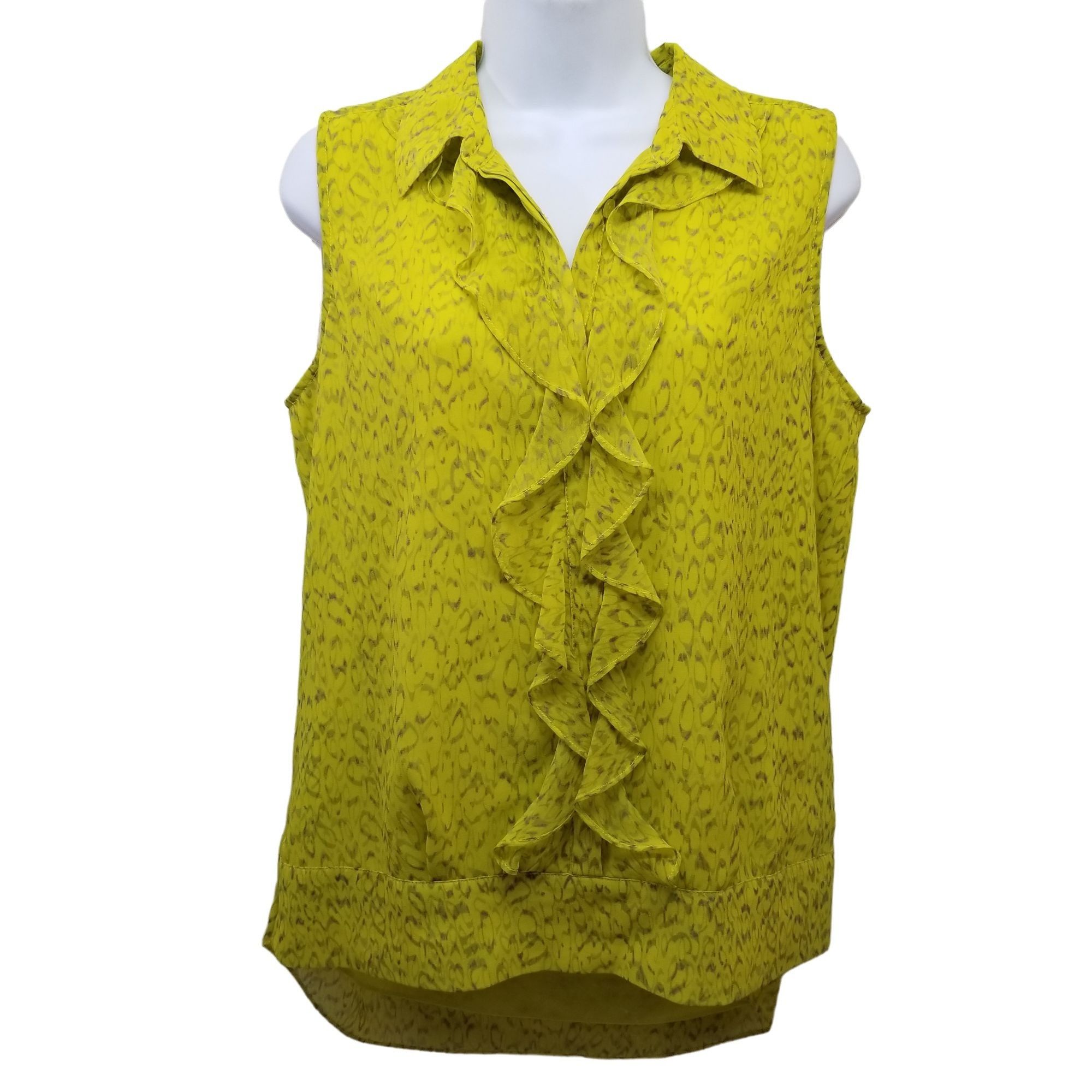 Other CAbi 3071 S Top Sleeveless Tank Cami Chartreuse REIGN Lightw Size S / US 4 / IT 40 - 2 Thumbnail