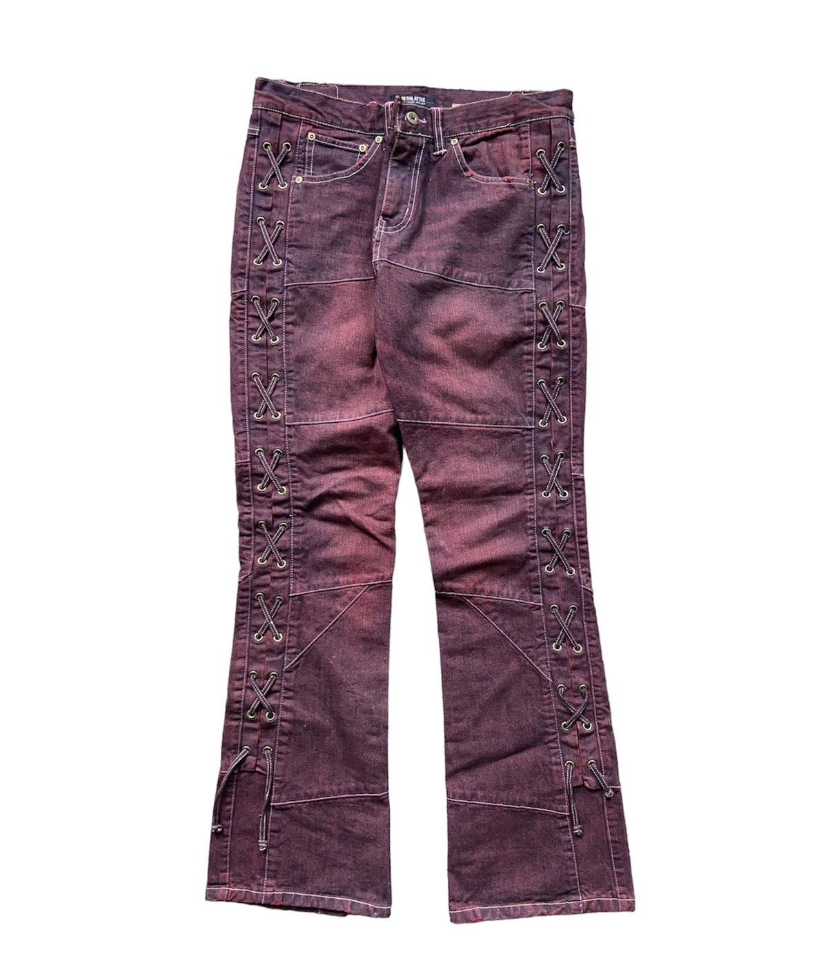 image of In The Attic Lace Denim in Maroon, Men's (Size 31)